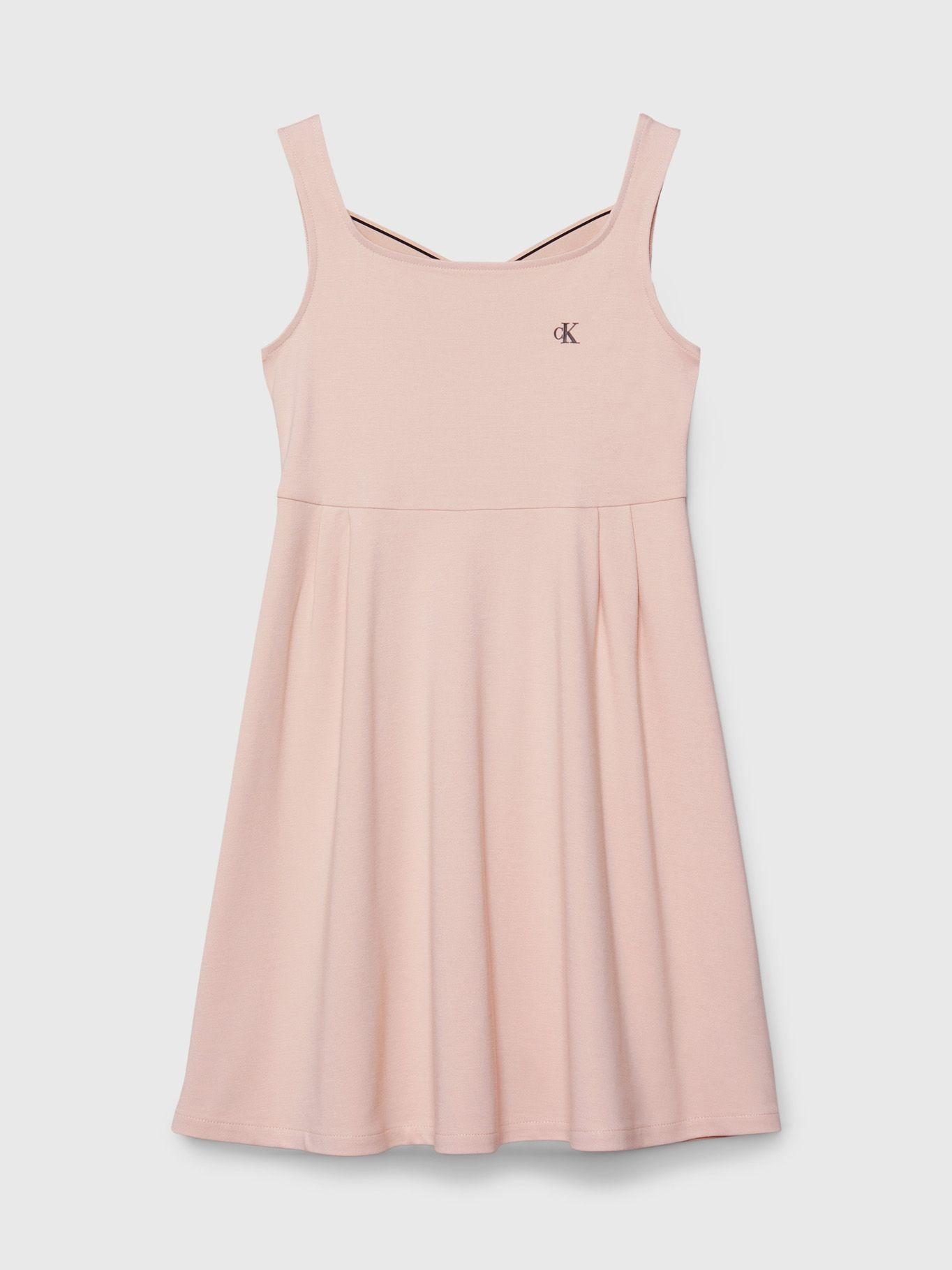 Vestido Niña Back Logo Tape Rosado Calvin Klein-4