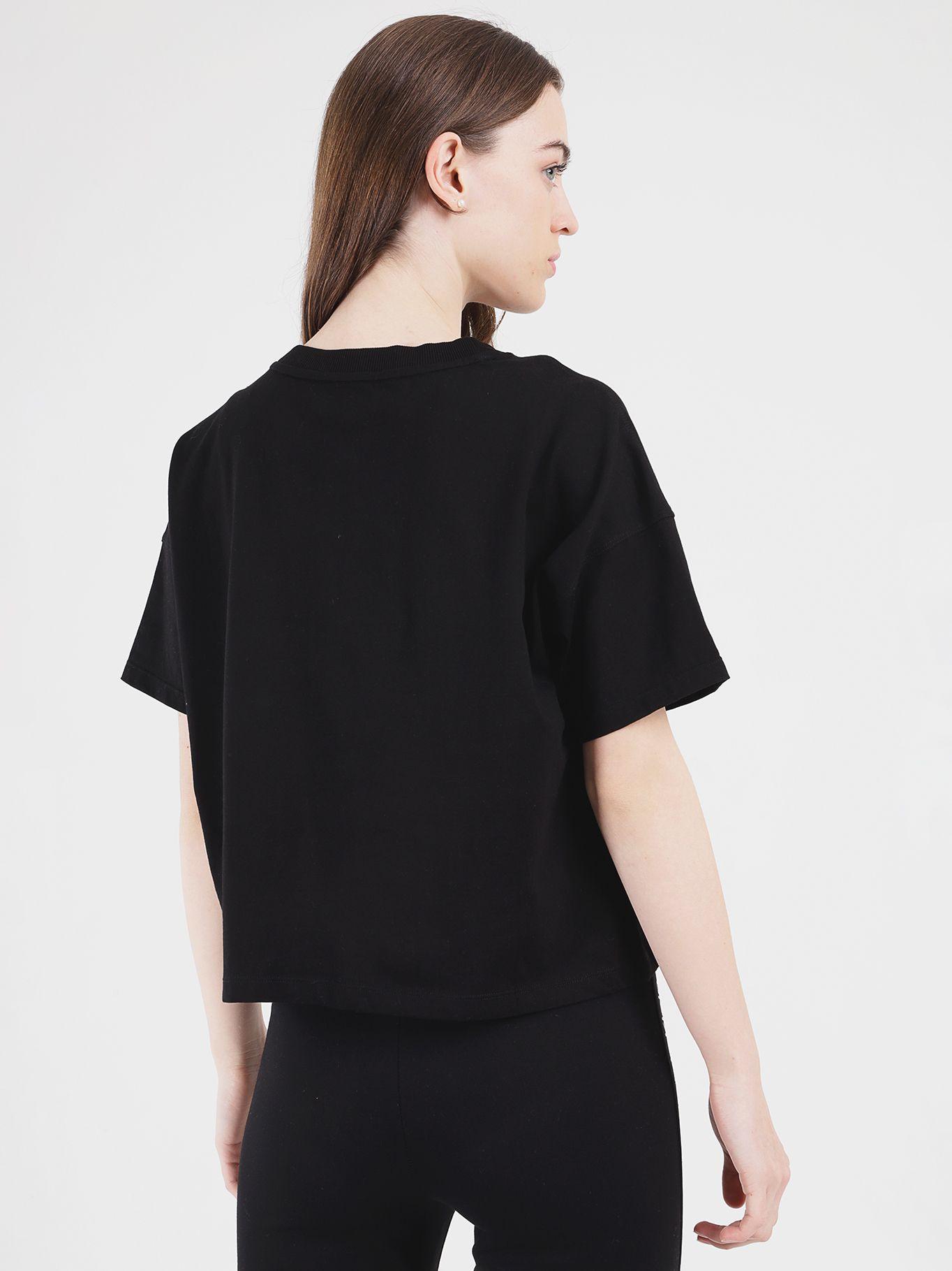 Polera Stacked Flocking Negro Calvin Klein-1