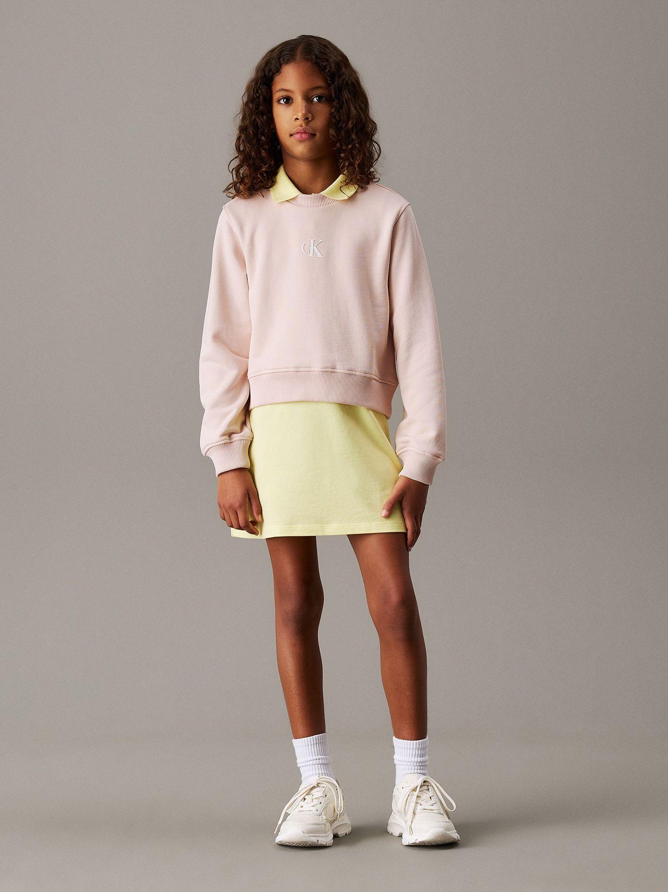 Polerón Niña Ck Logo Rosado Calvin Klein-1