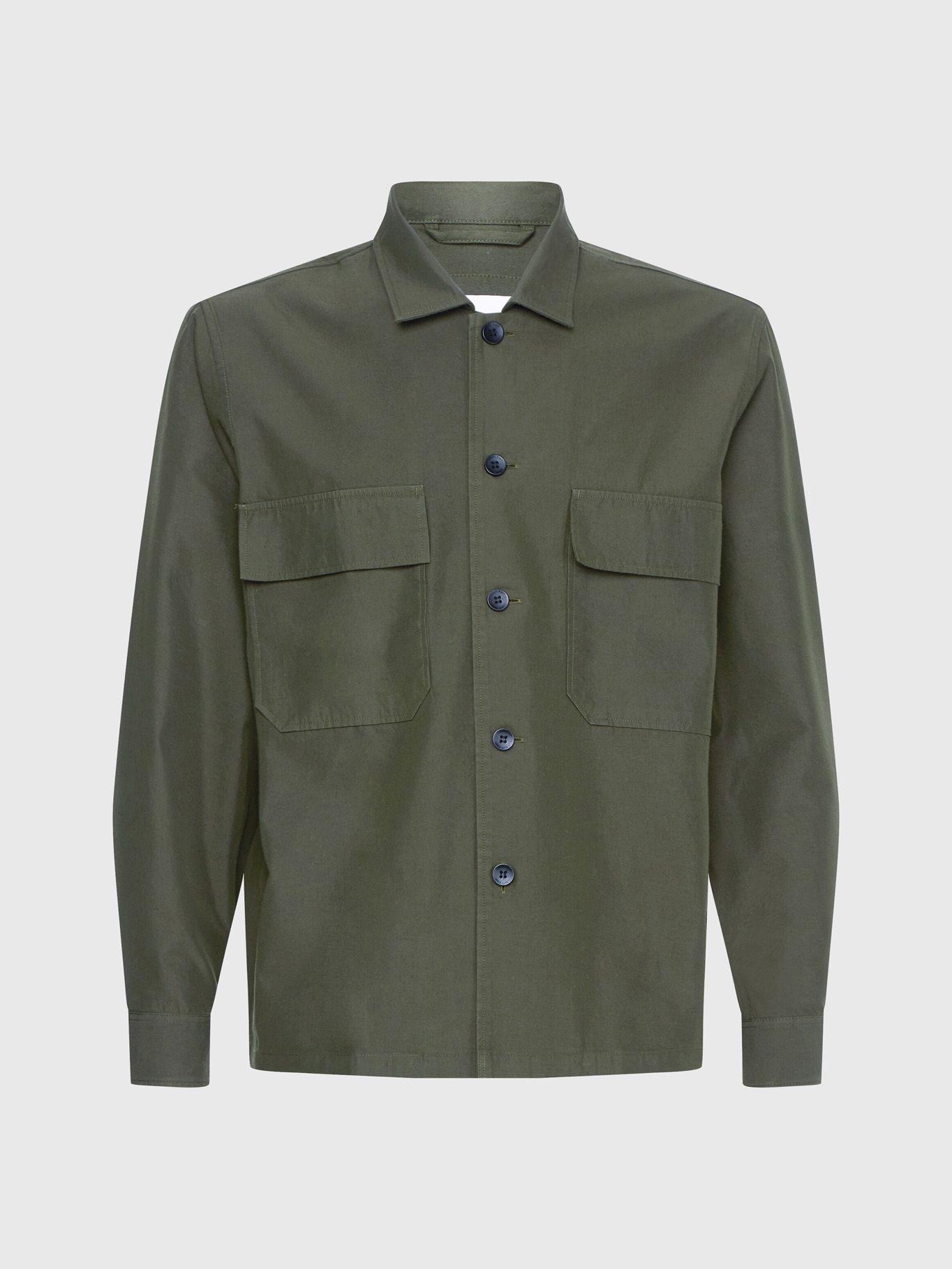Sobrecamisa Cotton Nylon Verde Calvin Klein-4