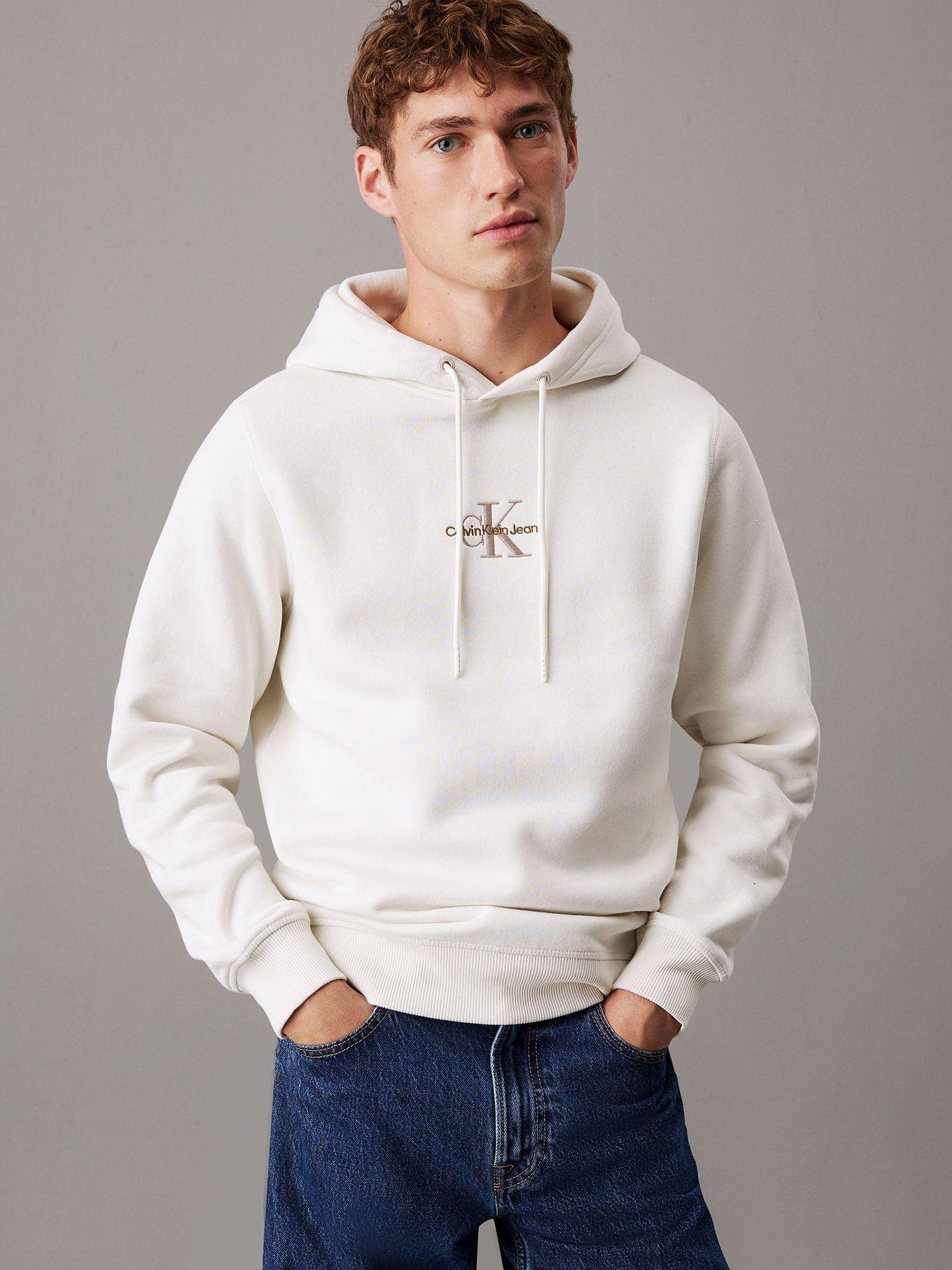 Polerón Gorro Monologo YBI Blanco Calvin Klein-0