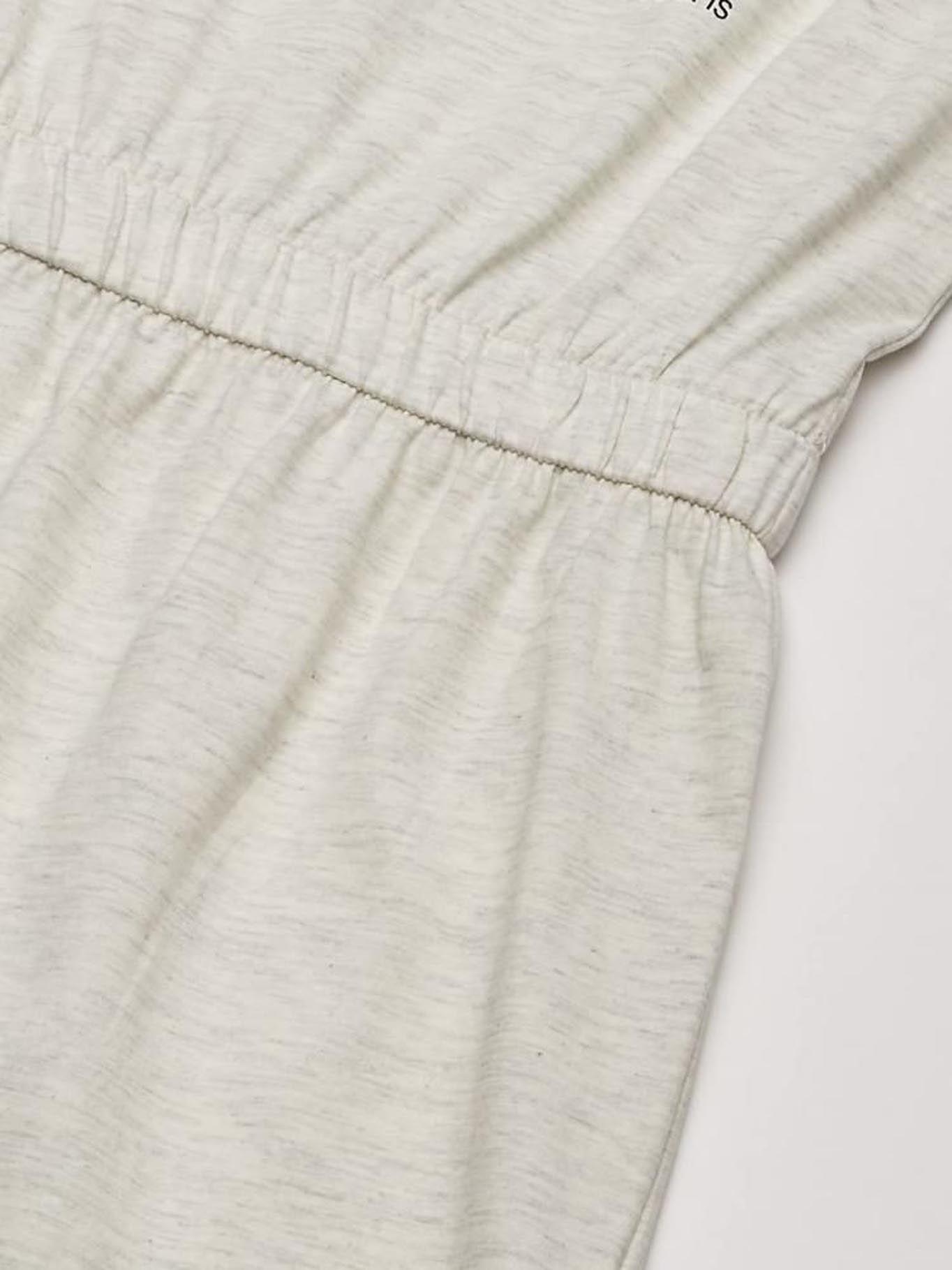 Vestido Stacked Logo Crema Calvin Klein-3