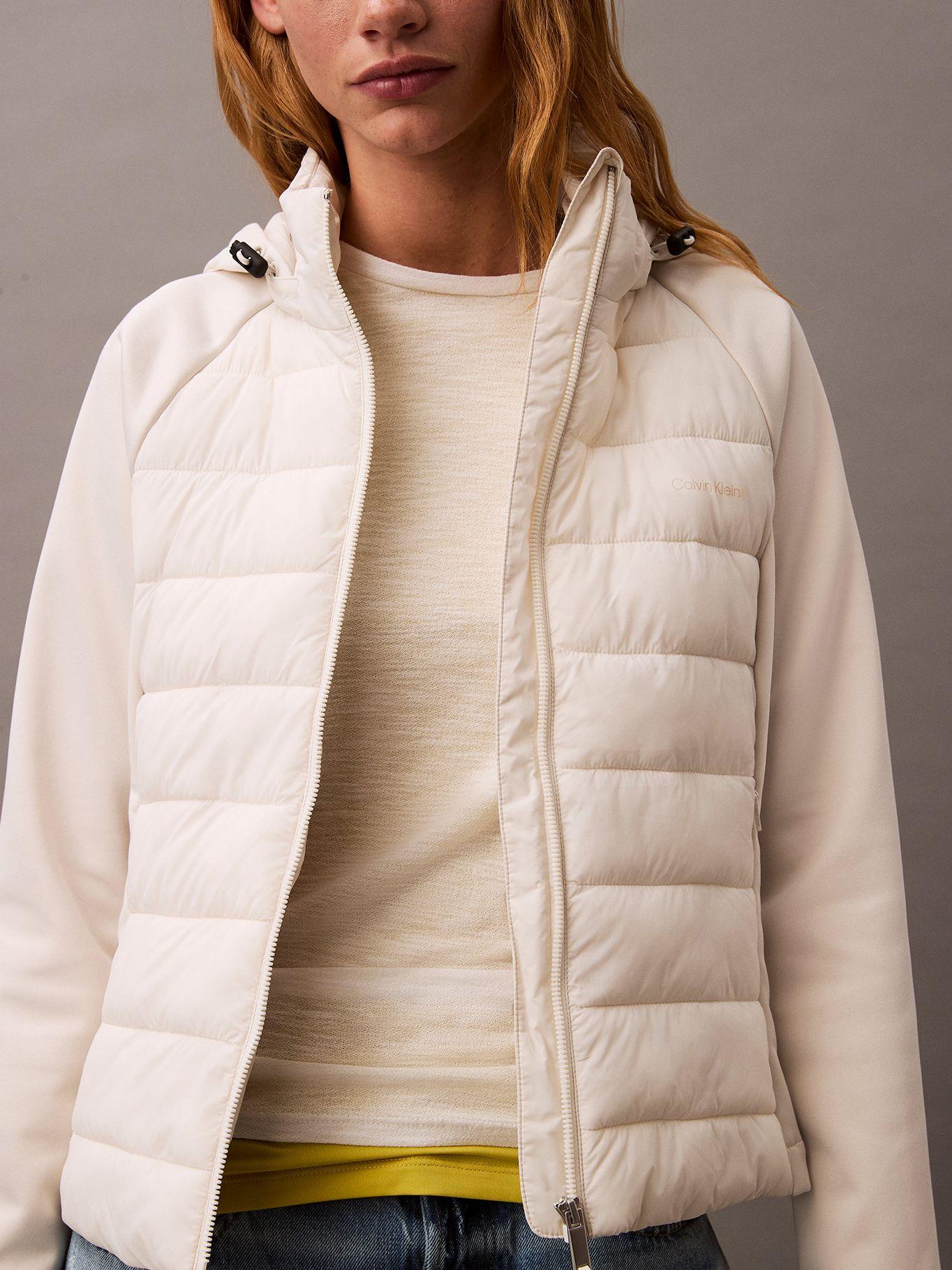 Chaqueta Mixed Media Puffer Beige Calvin Klein-4