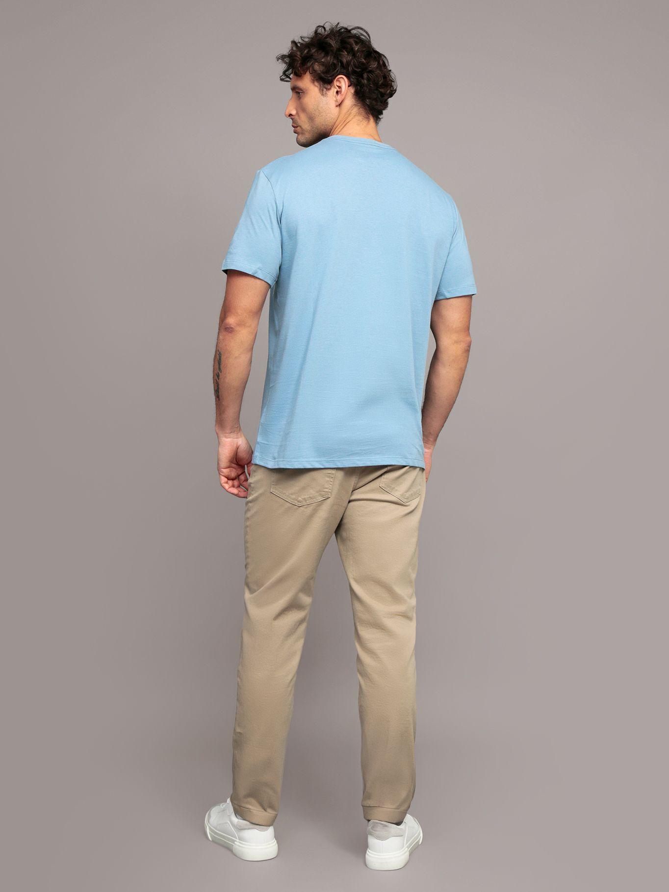 Polera con cinta repetitiva Celeste Calvin Klein-2