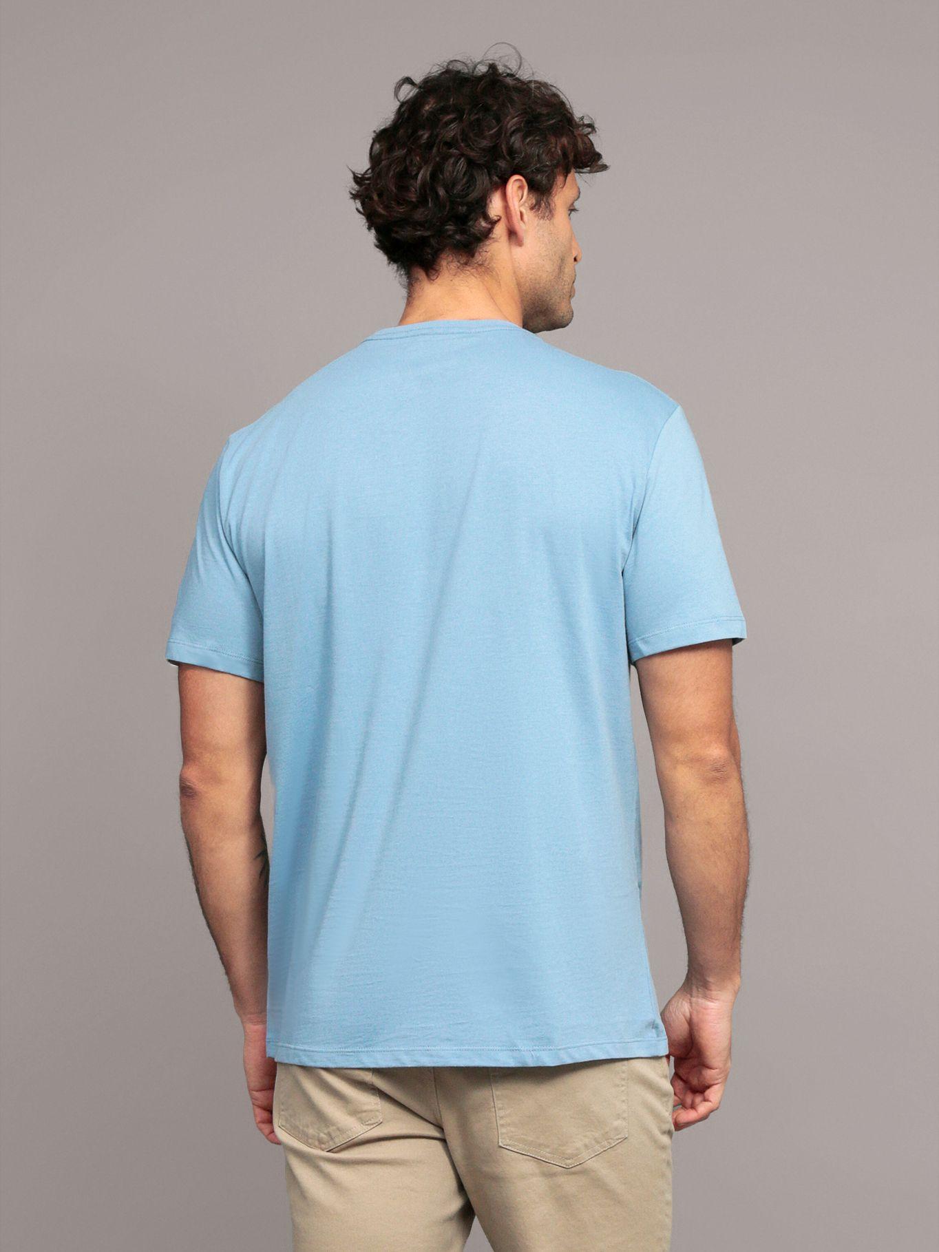 Polera con cinta repetitiva Celeste Calvin Klein-3