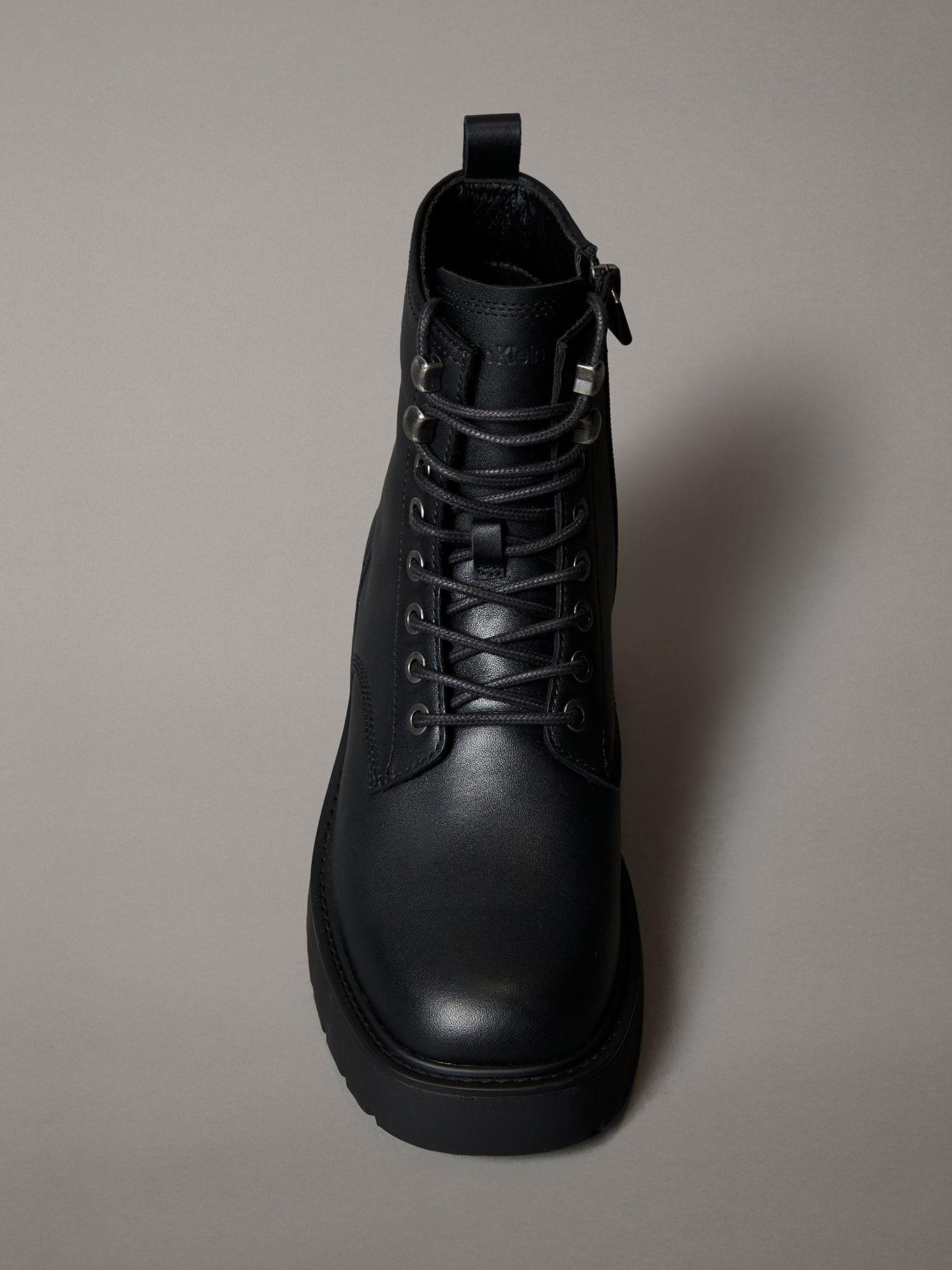 Botas Chunky de Cuero Negro Calvin Klein-2