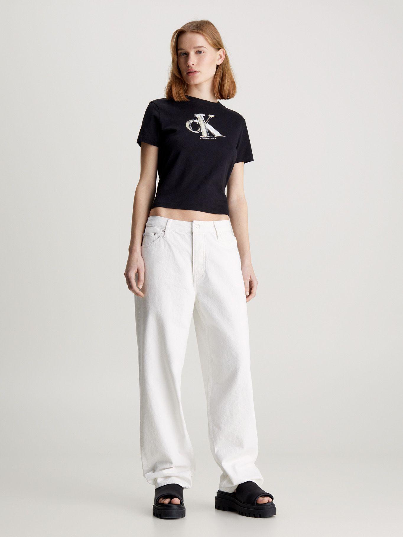 Polera Meta Ck Baby Negro Calvin Klein-1