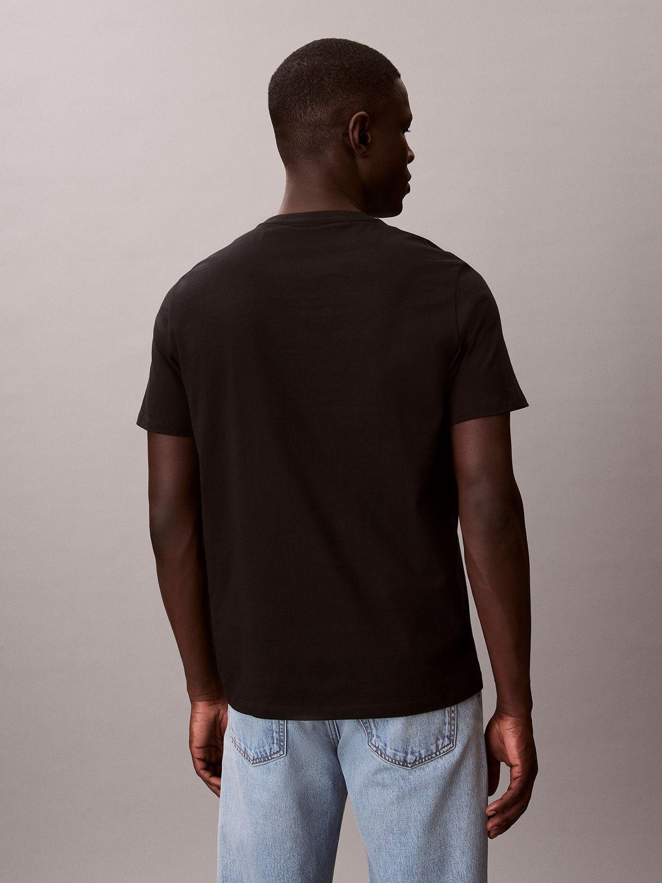 Polera con Micro Monograma Bordado Negro Calvin Klein-2