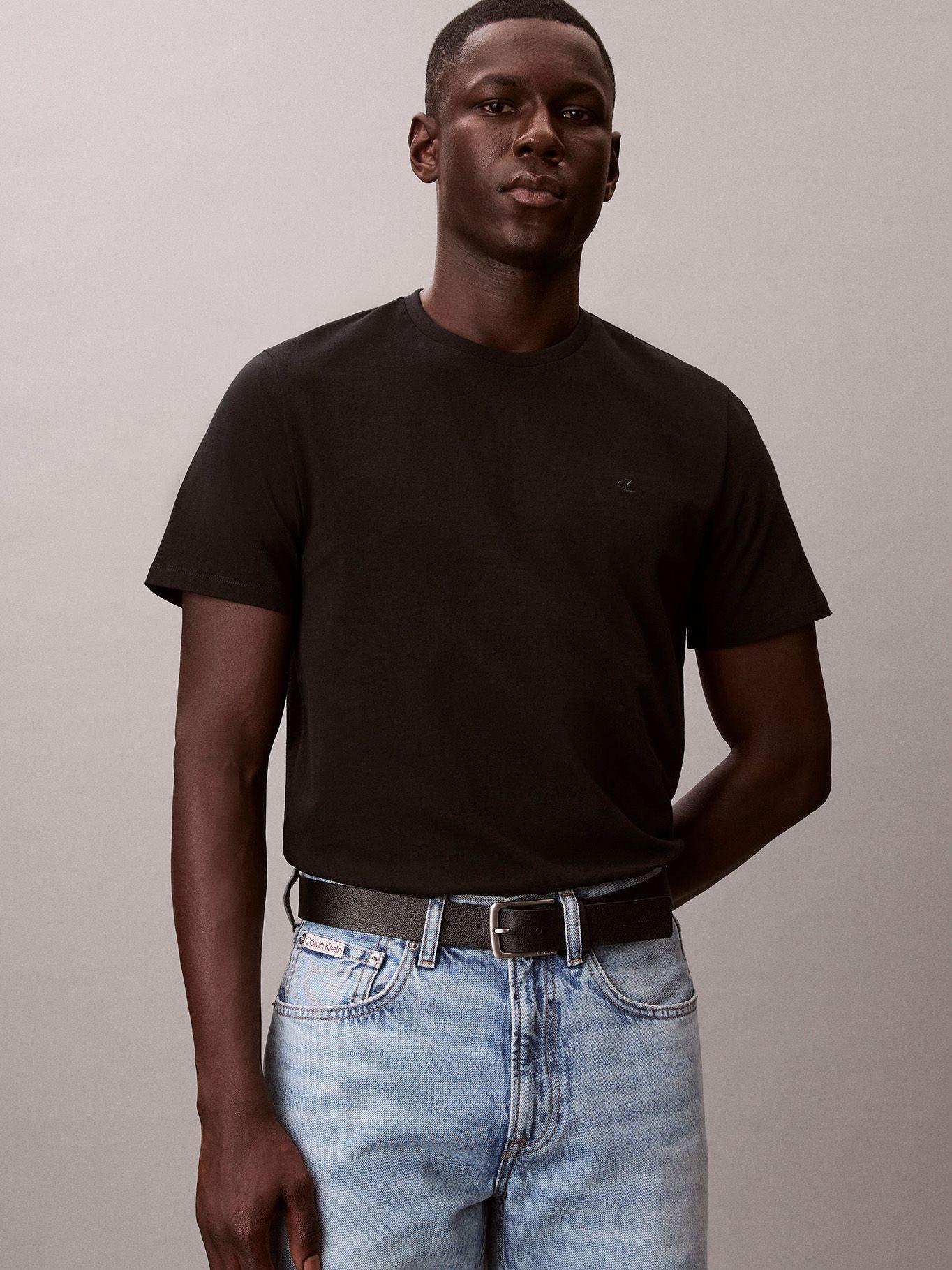 Polera con Micro Monograma Bordado Negro Calvin Klein-3