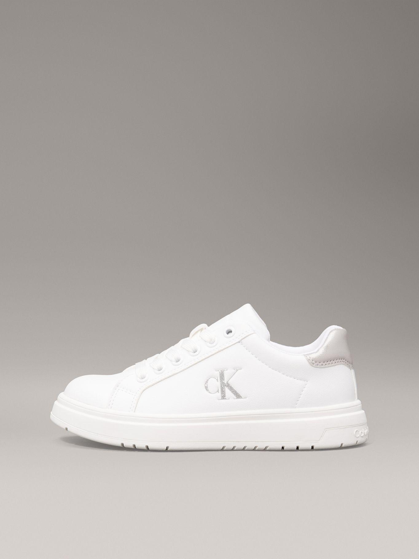 Zapatillas Niña Low Cut Lace-025 Blanco Calvin Klein-5