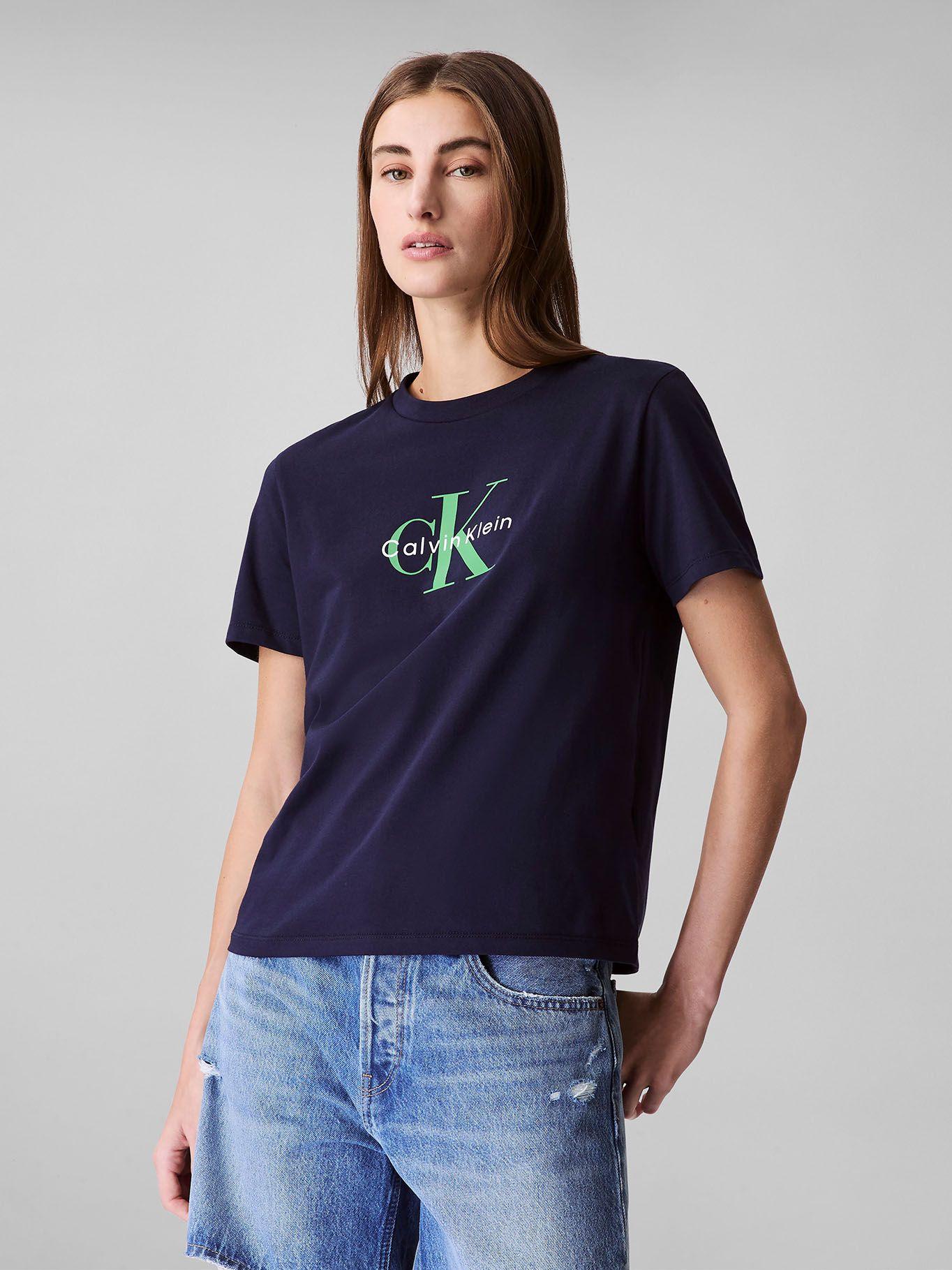 Polera Clásica Monogram Hero Azul Calvin Klein-0