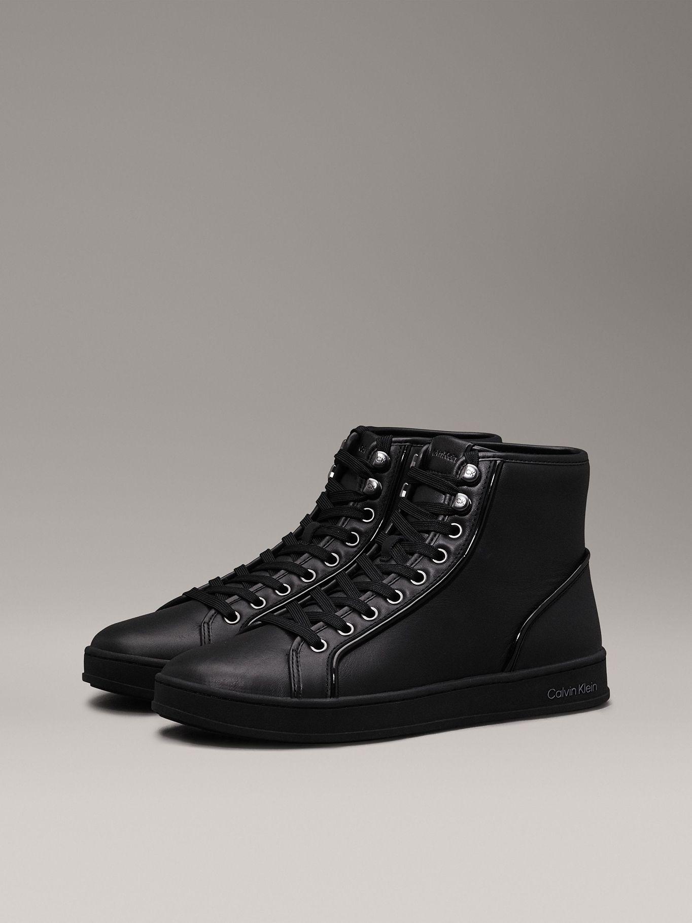 Zapatillas High Top Lace Up Piping Negro Calvin Klein-0