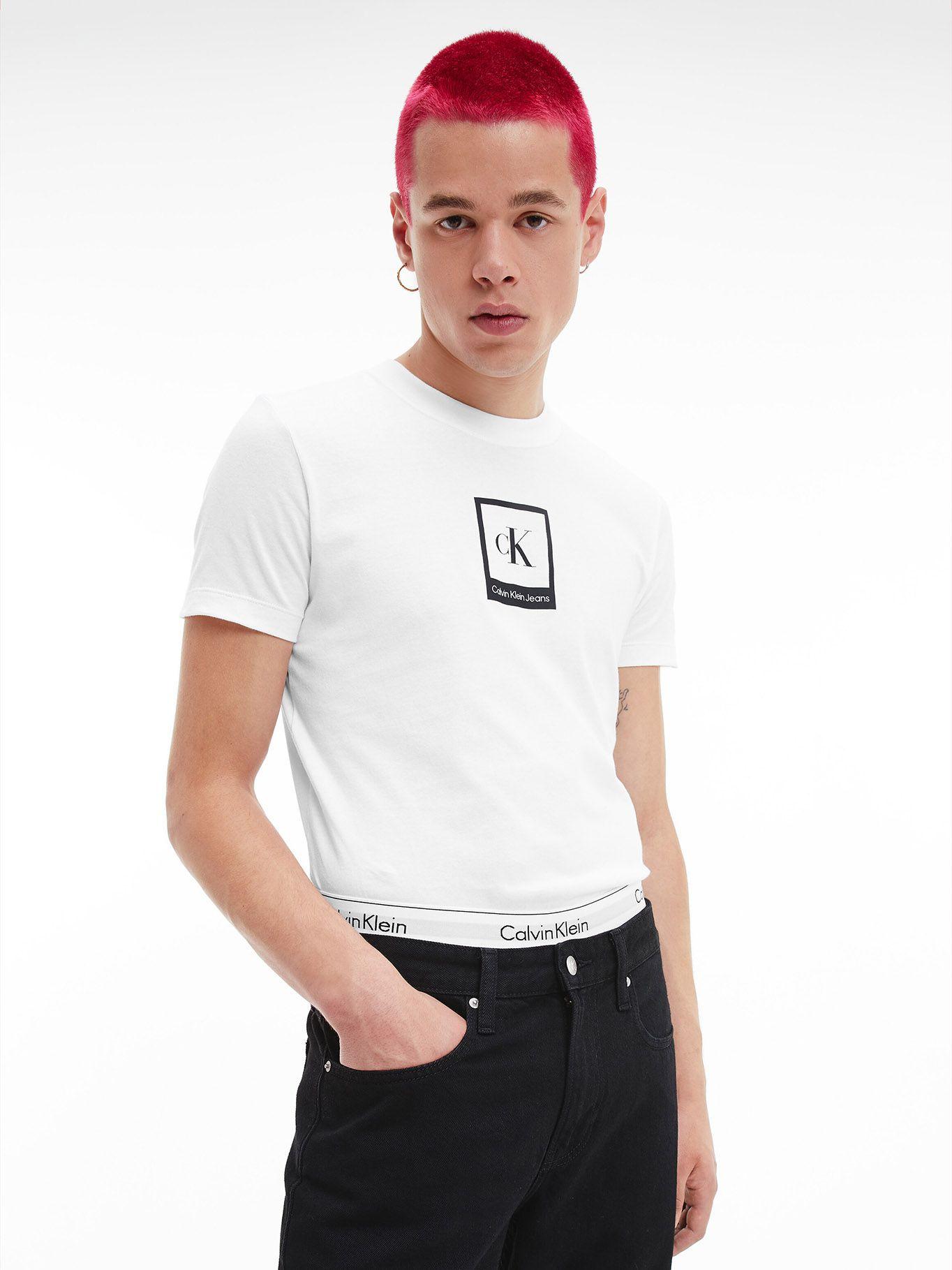 Polera Polaroid Center Box Blanco YAF Calvin Klein-0