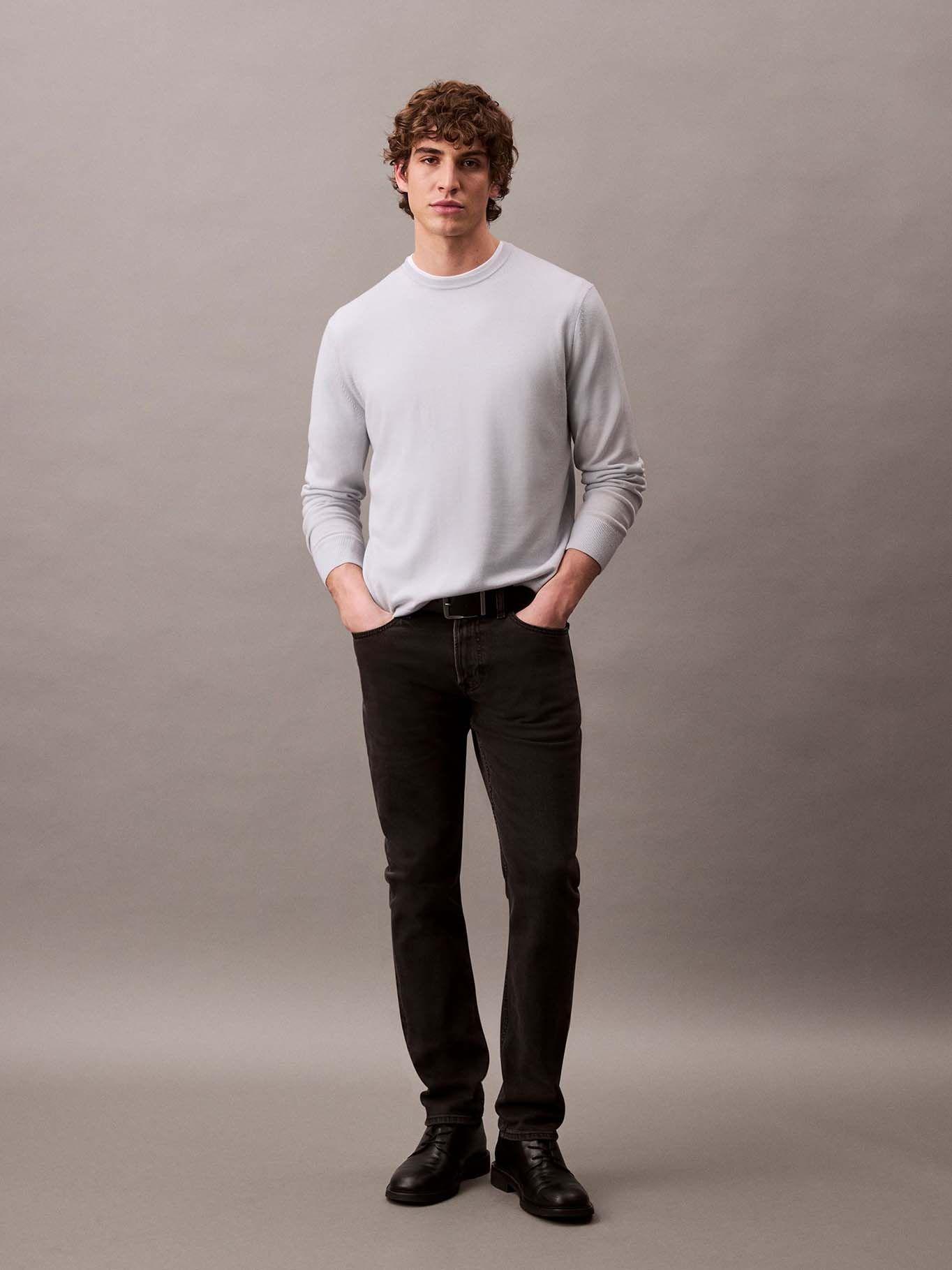 Jeans Slim Essential Negro Calvin Klein-1