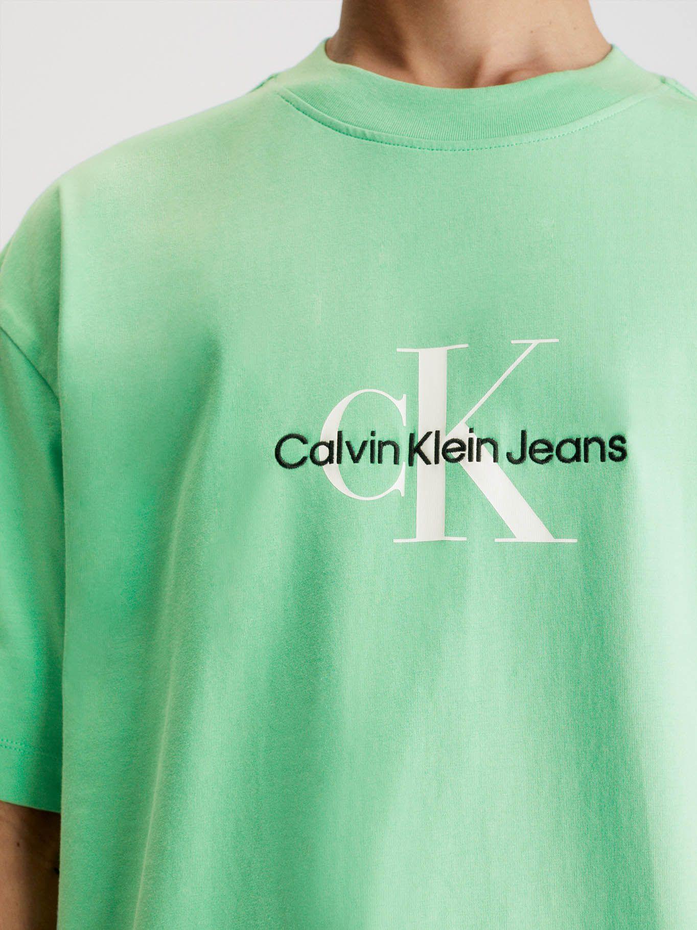 Camiseta oversized con monograma Verde Calvin Klein-3