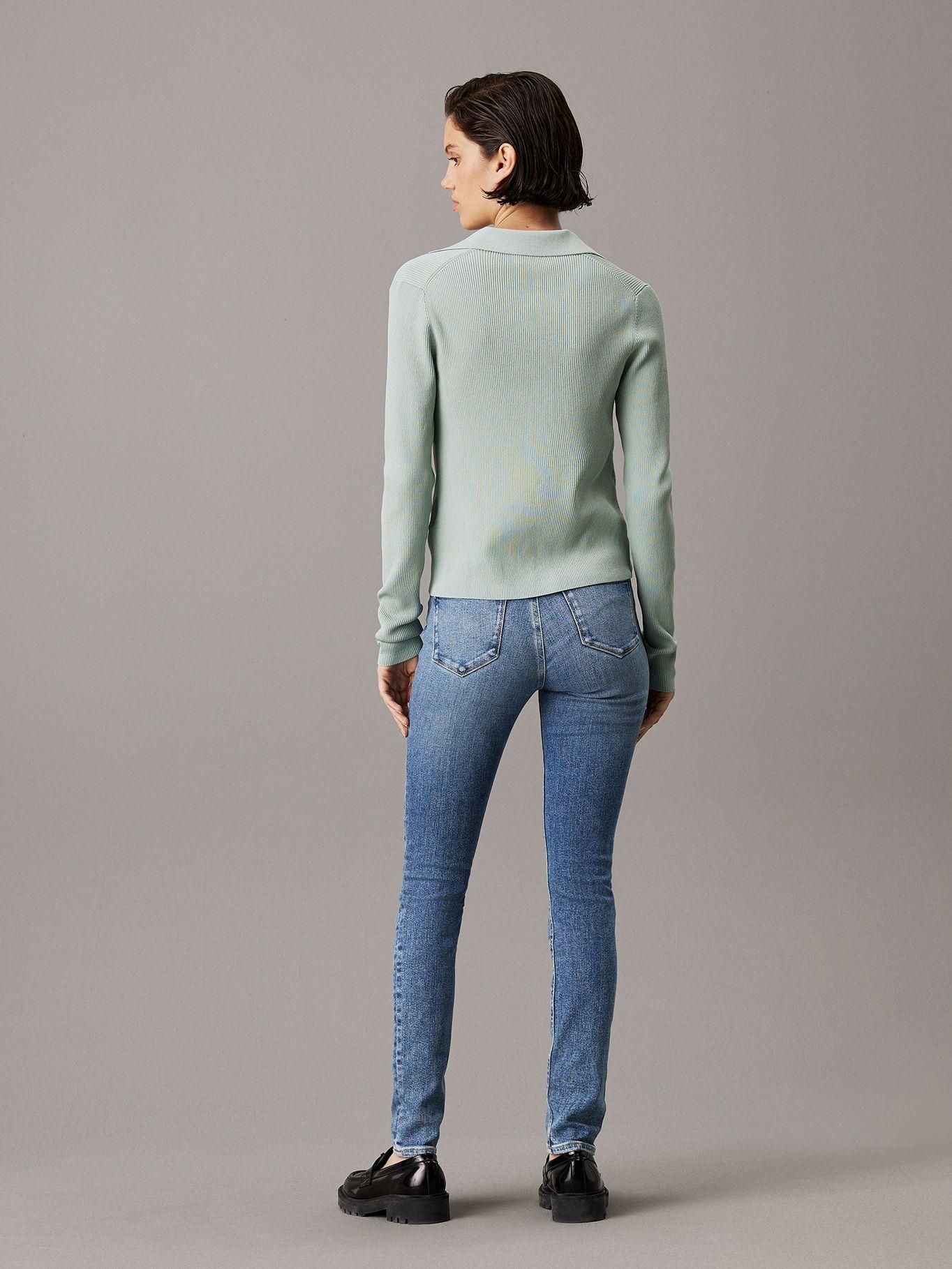 Jeans Mid Rise Skinny AA Azul Calvin Klein-2