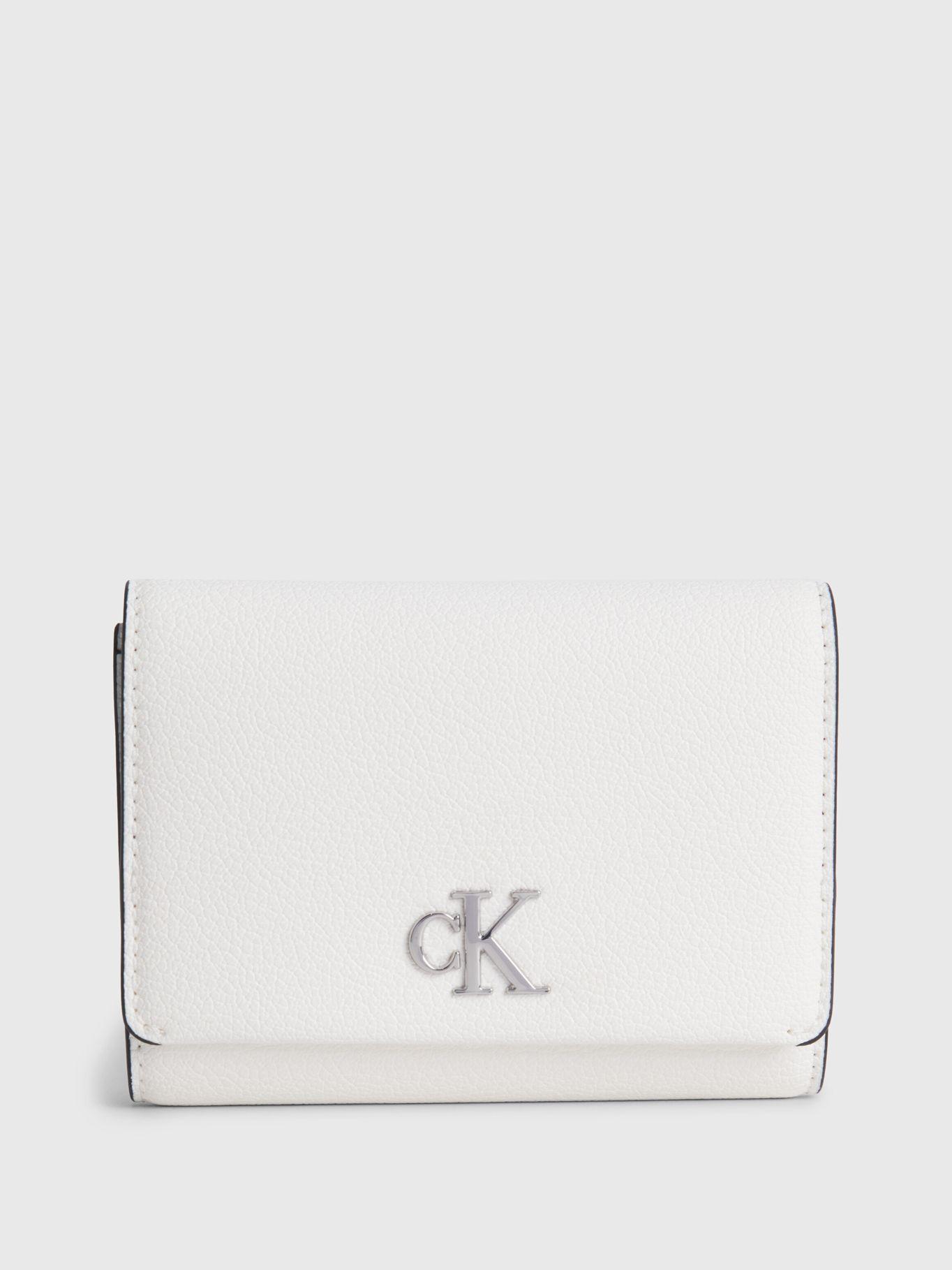 Billetera Minimal Monogram Trifold Blanco Calvin Klein-0
