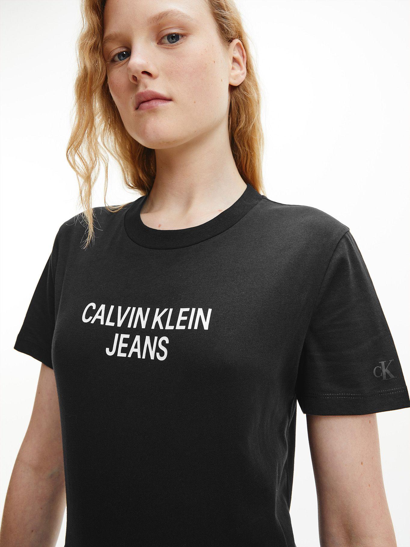 Polera Easy Institutional Negro Calvin Klein-3
