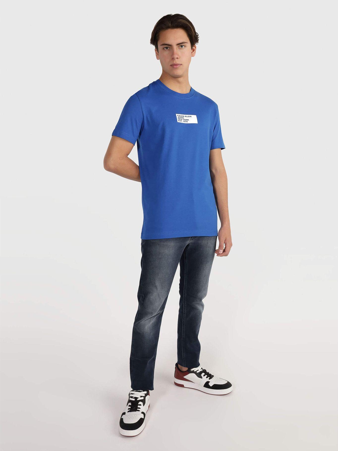 Polera Small Center Box Azul Calvin Klein-1