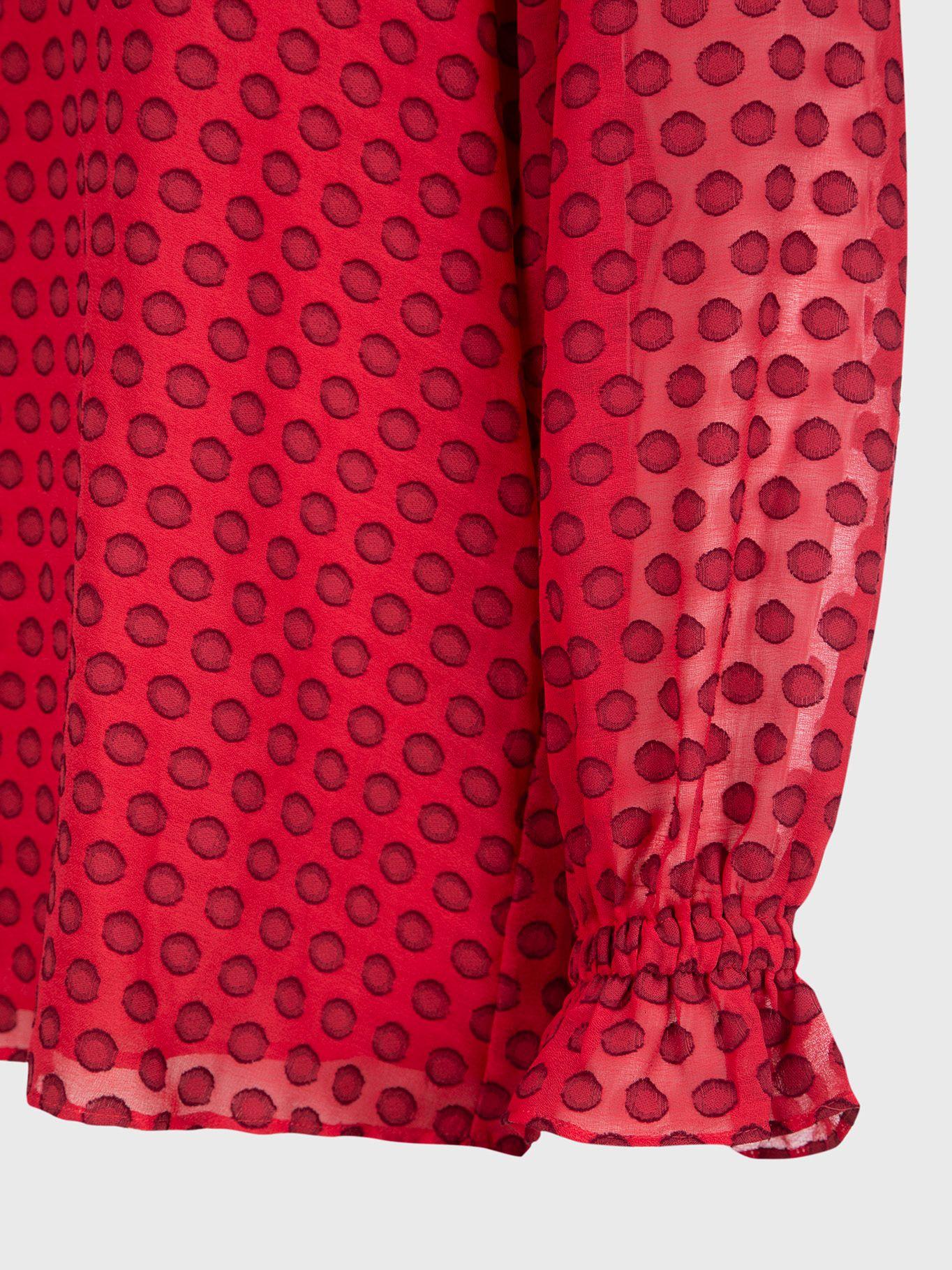 Blusa Clip Dot Rojo Calvin Klein-2