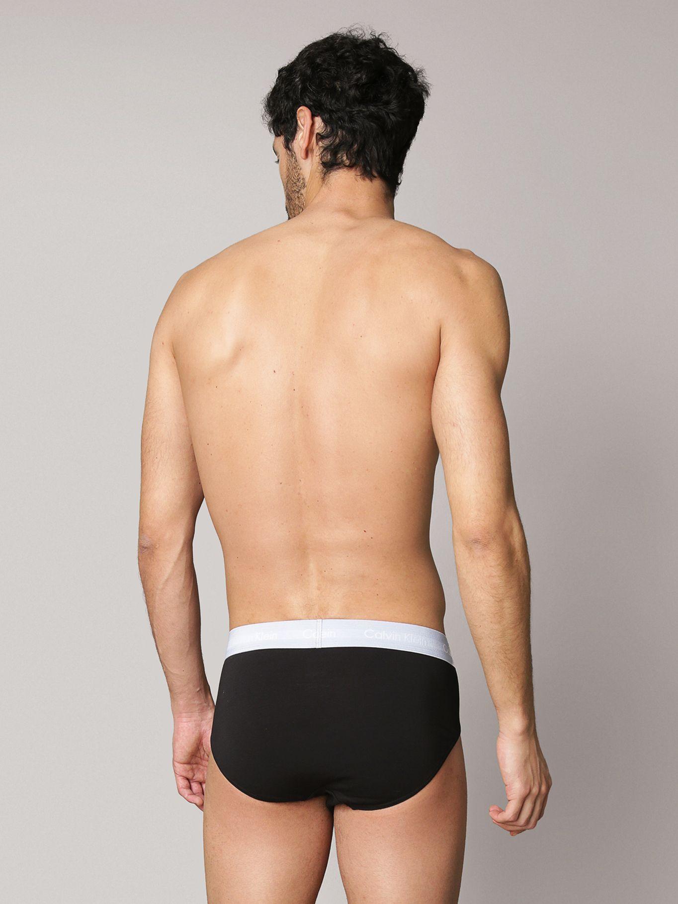 Pack de 3 Slips Cotton Stretch Negro Calvin Klein-3