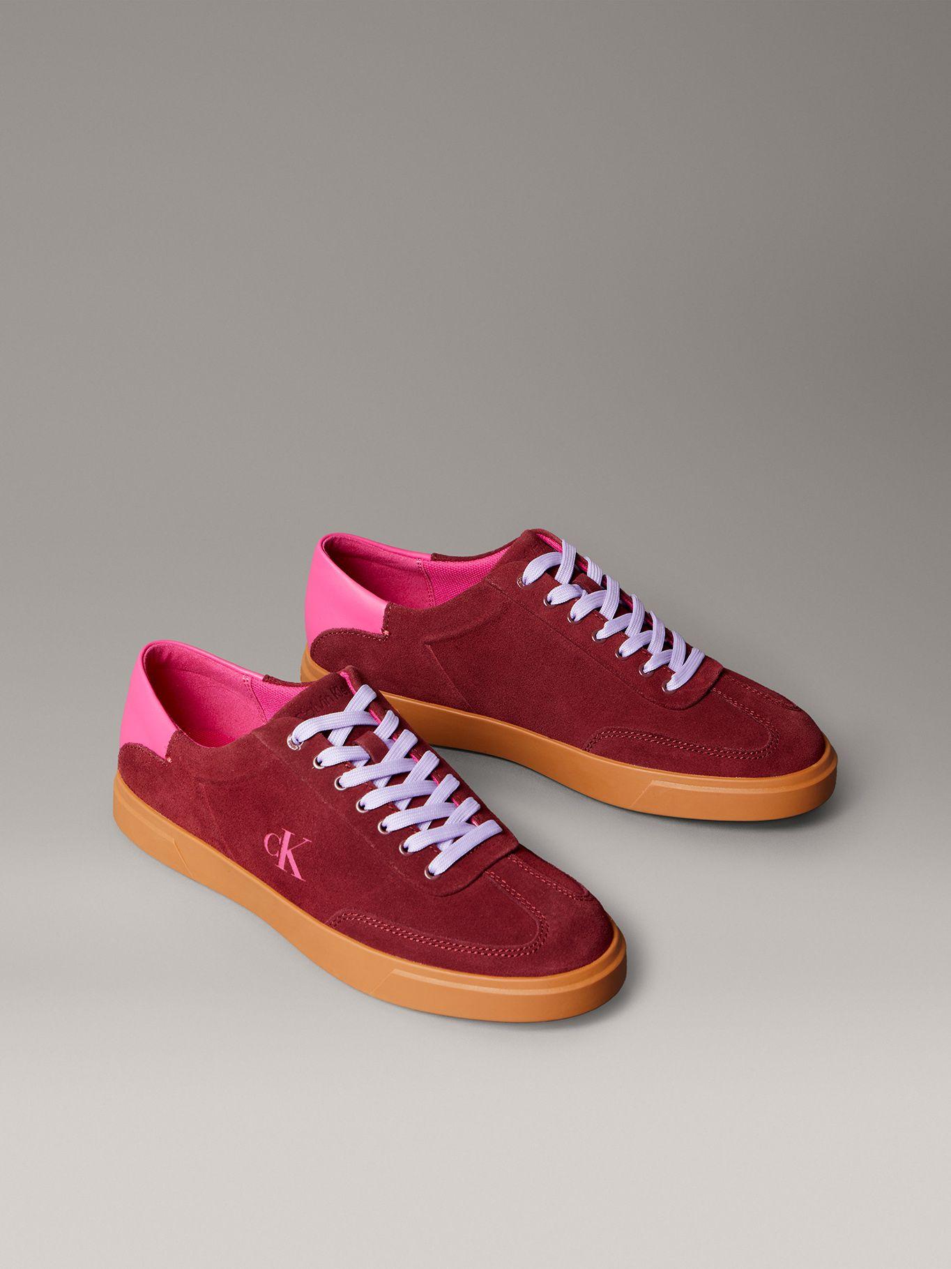 Zapatillas de Ante de Caña Baja Rojo Calvin Klein-0