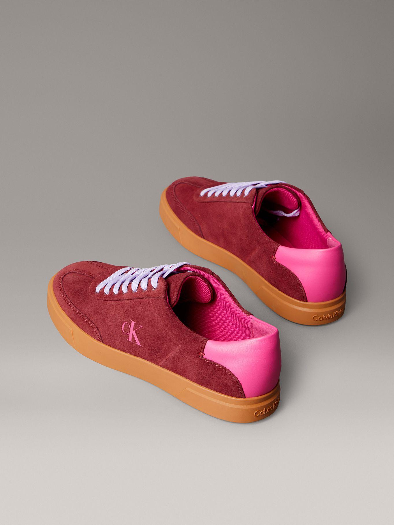 Zapatillas de Ante de Caña Baja Rojo Calvin Klein-1