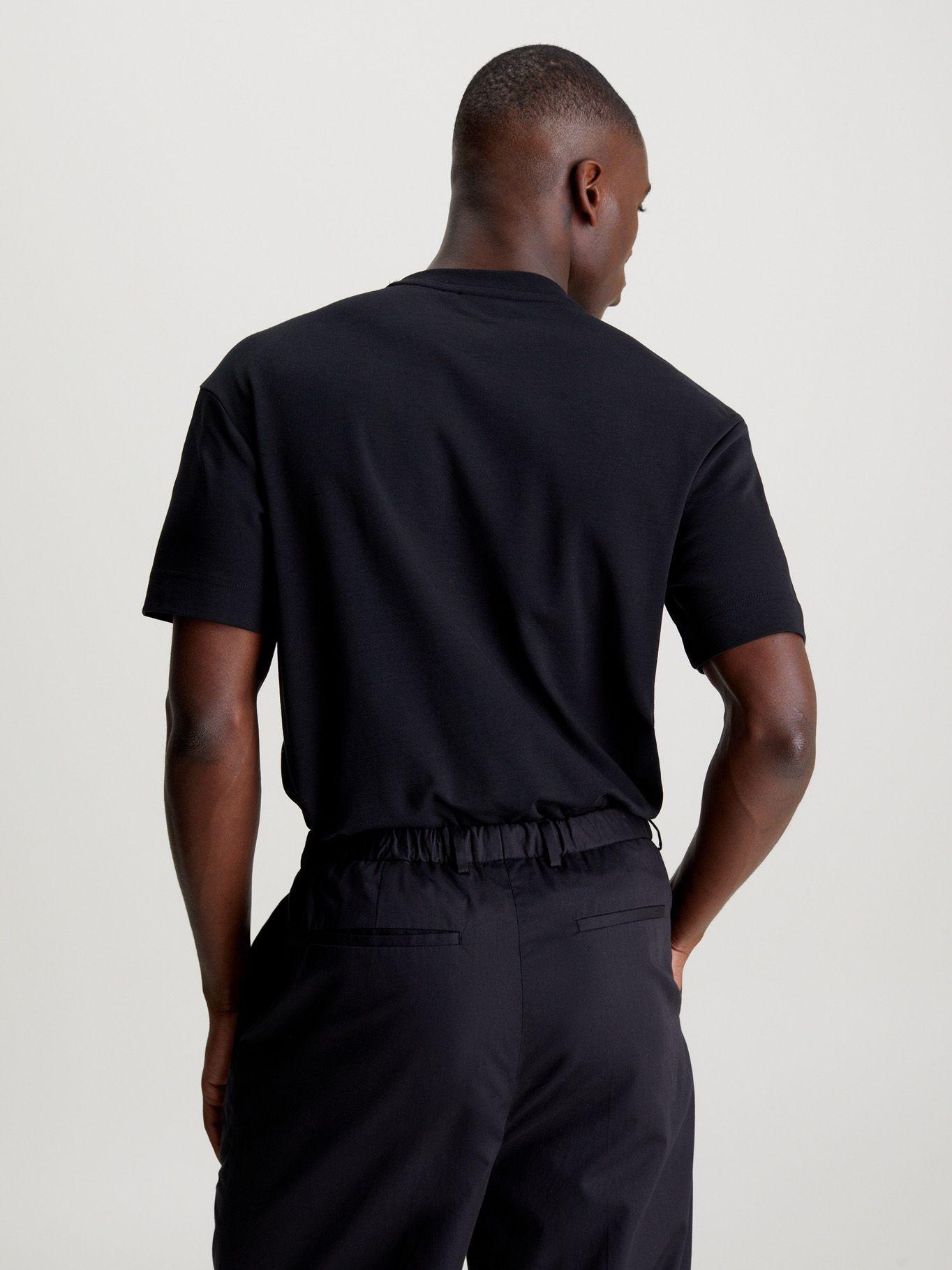 Polera Nano Logo Interlock Negro Calvin Klein-2