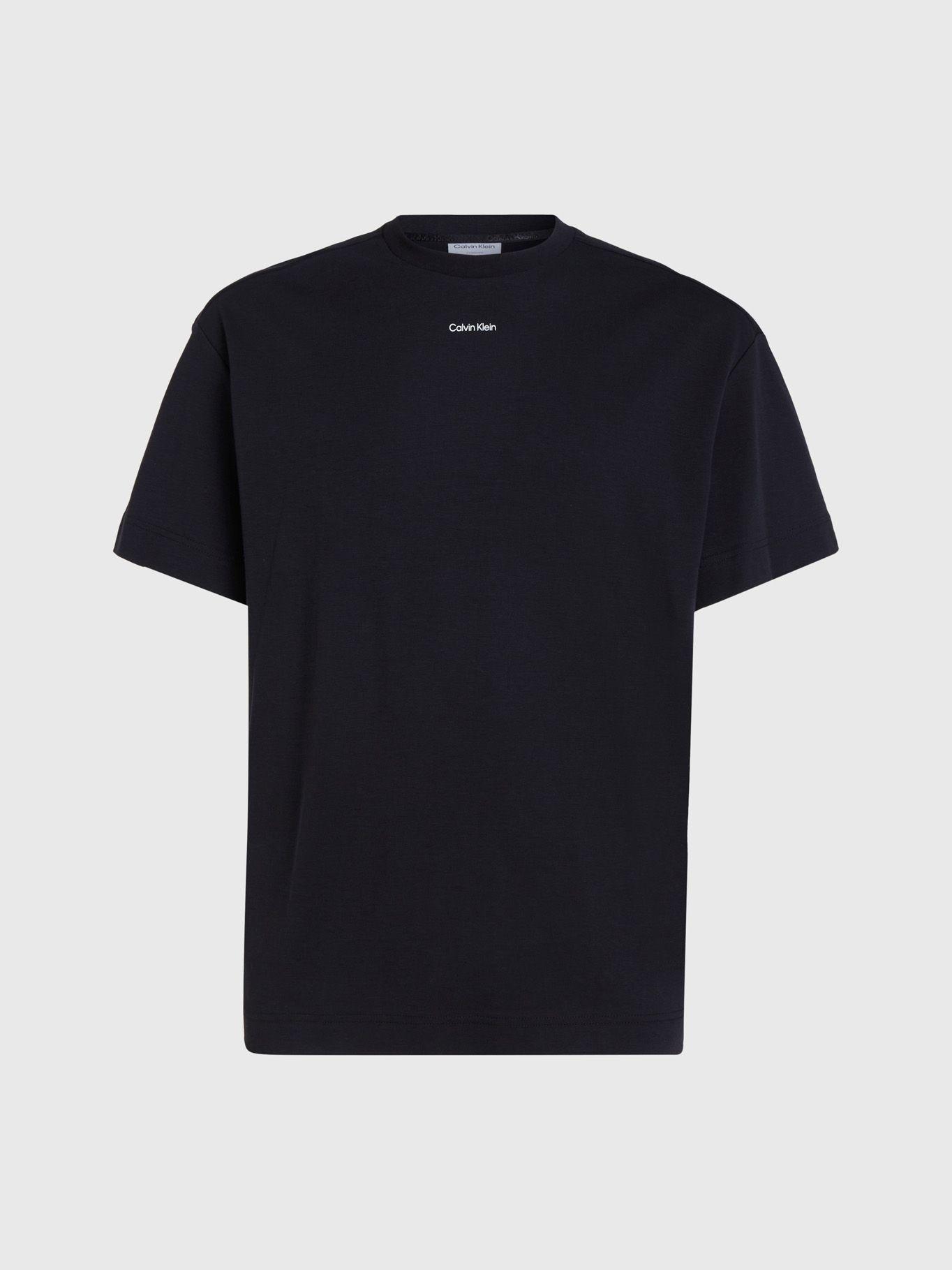 Polera Nano Logo Interlock Negro Calvin Klein-4