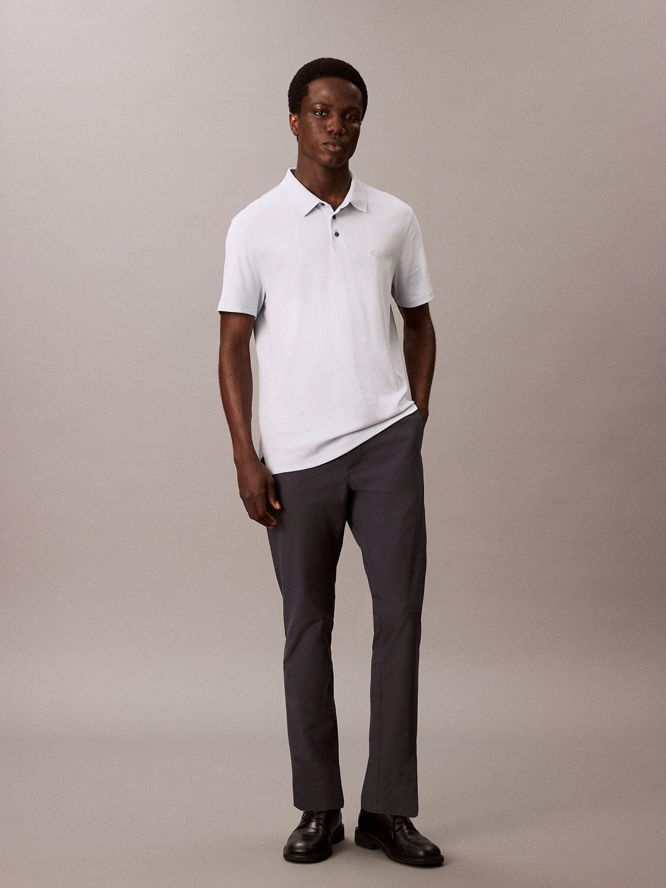 Pantalón Slim Técnico Elástico Azul Calvin Klein-0