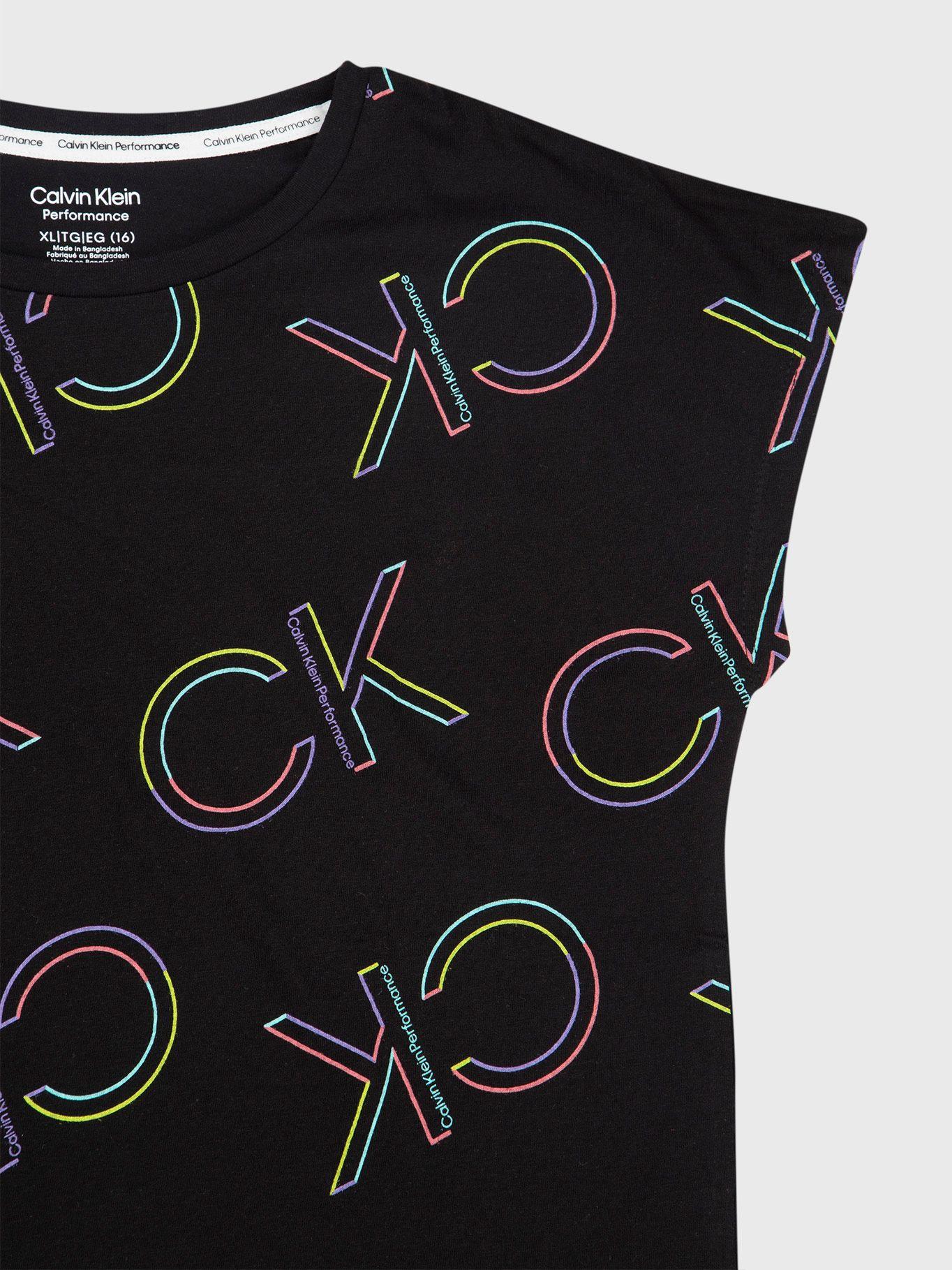 Polera Niña Rainbow Negro 6S Calvin Klein-2