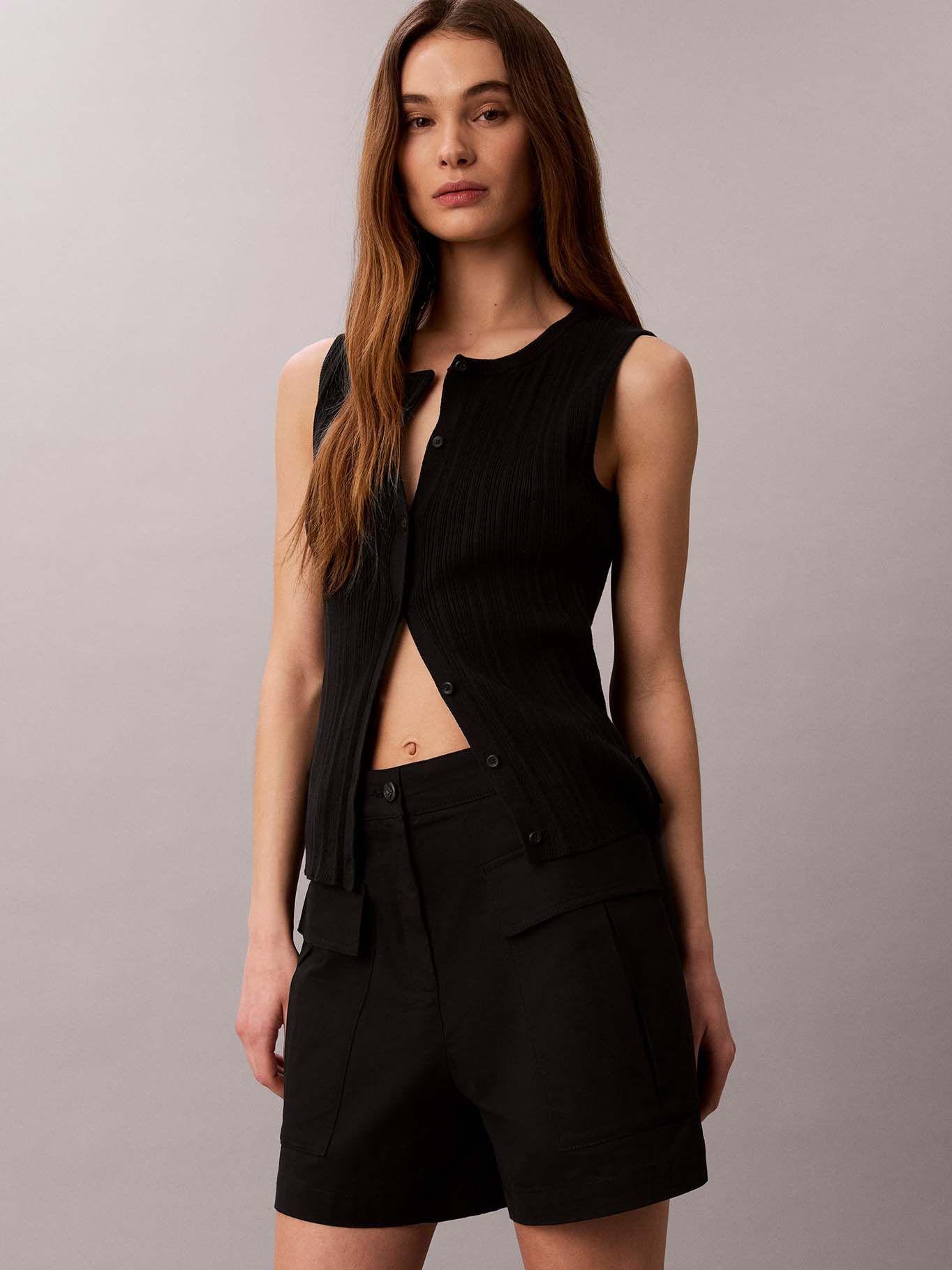 Short Utility Negro Calvin Klein-3