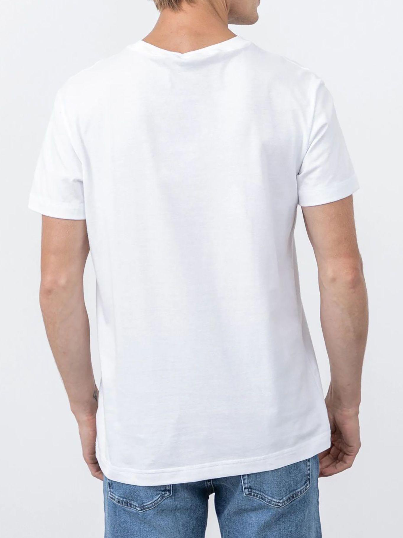 Polera Monogram Logo Pocket Blanco Calvin Klein-1