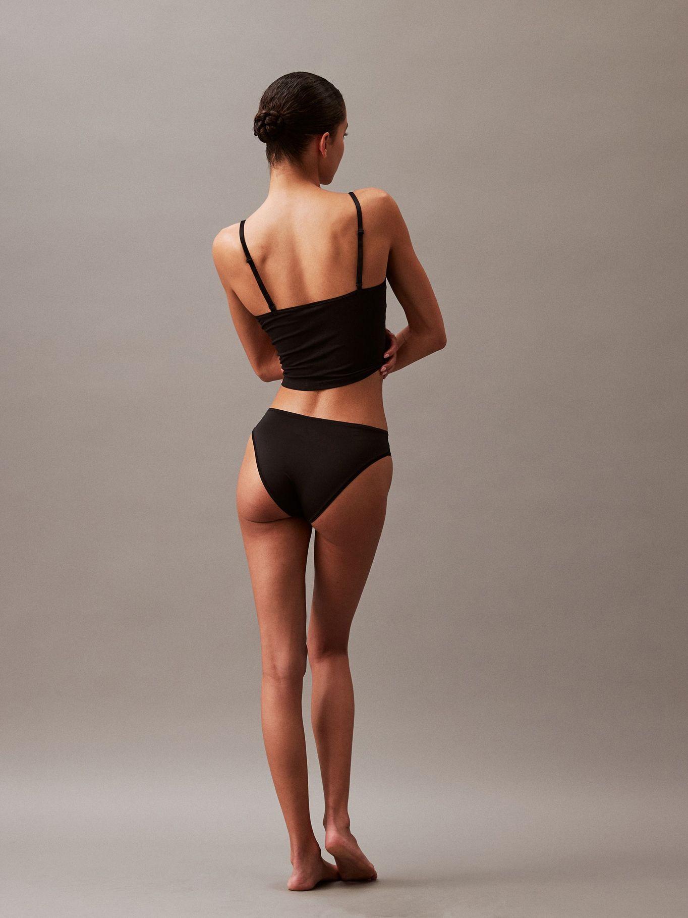 Calzón Bikini Ideal Stretch Micro Negro Calvin Klein-2