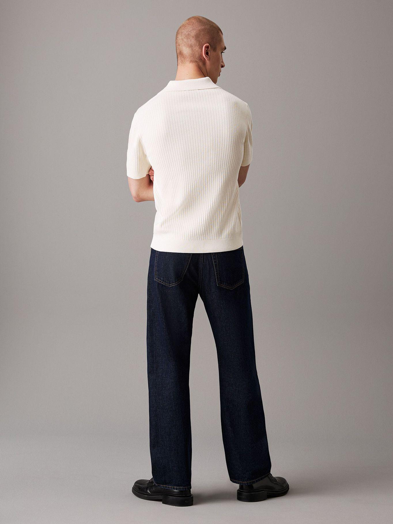 Sweater Linear Ss Polo Sweater Blanco Calvin Klein-2