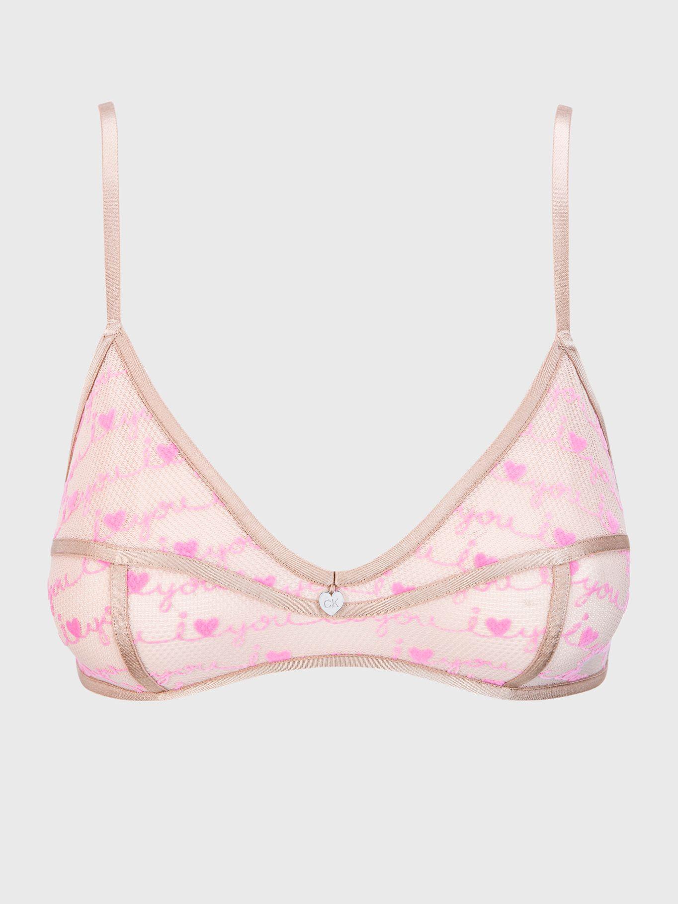 Bralette I Heart You Rosa Calvin Klein-0