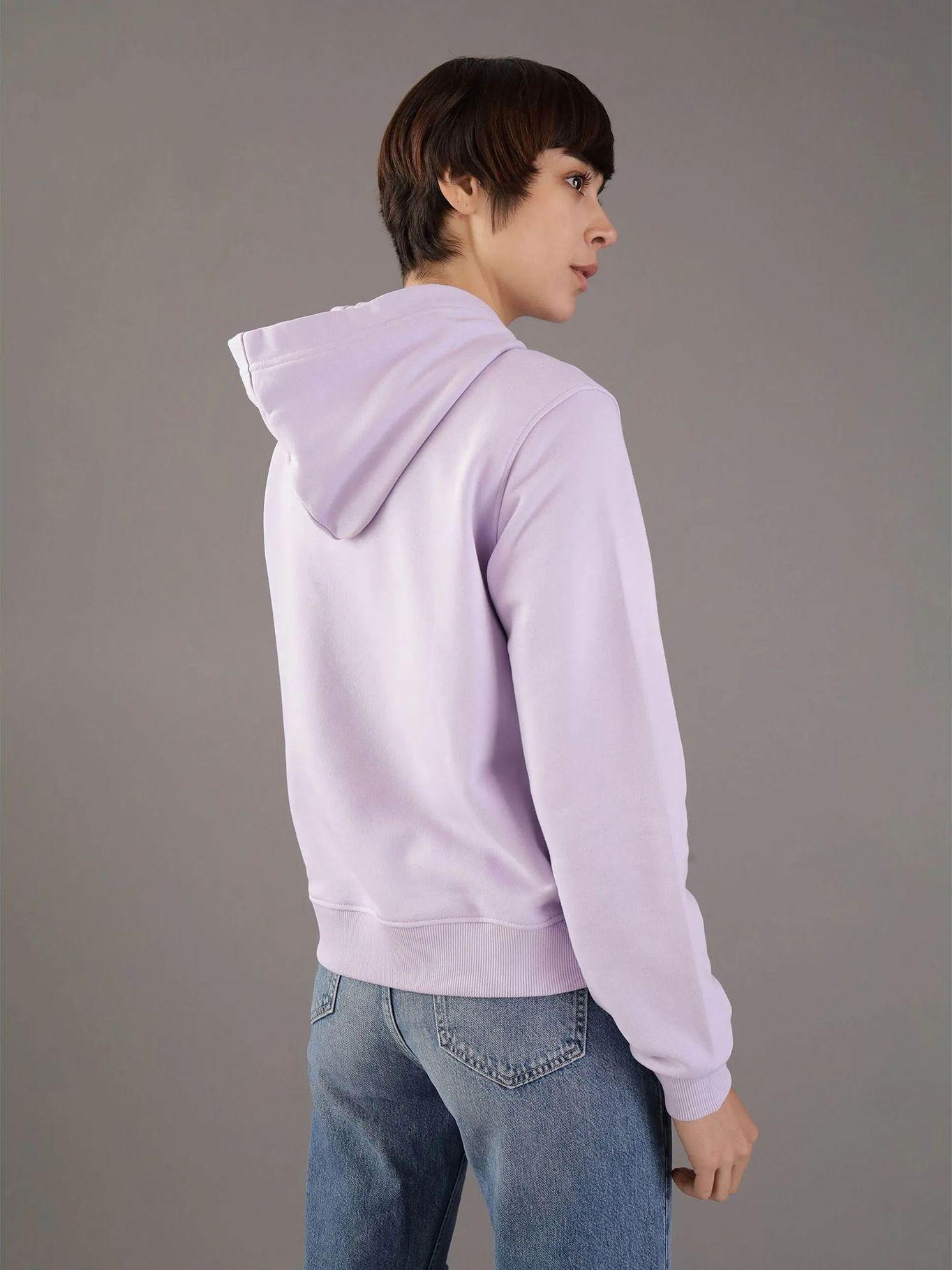 Polerón con Gorro Ck Embro Badge Morado Calvin Klein-2