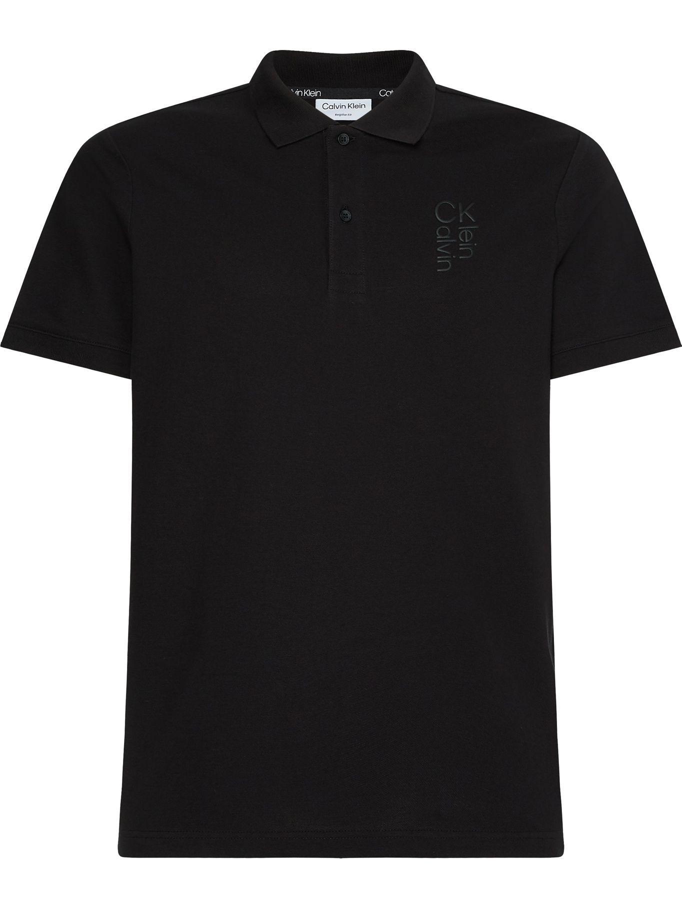 Polo Hybrid Logo Negro Calvin Klein-0