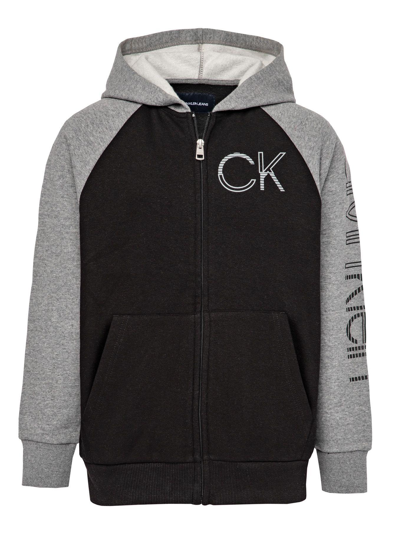 Hoodie Niño Color Pop Negro Calvin Klein-0