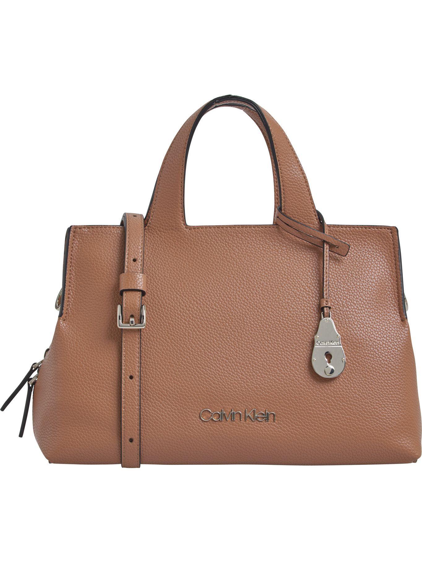 Cartera Tote Neat Café Calvin Klein-0