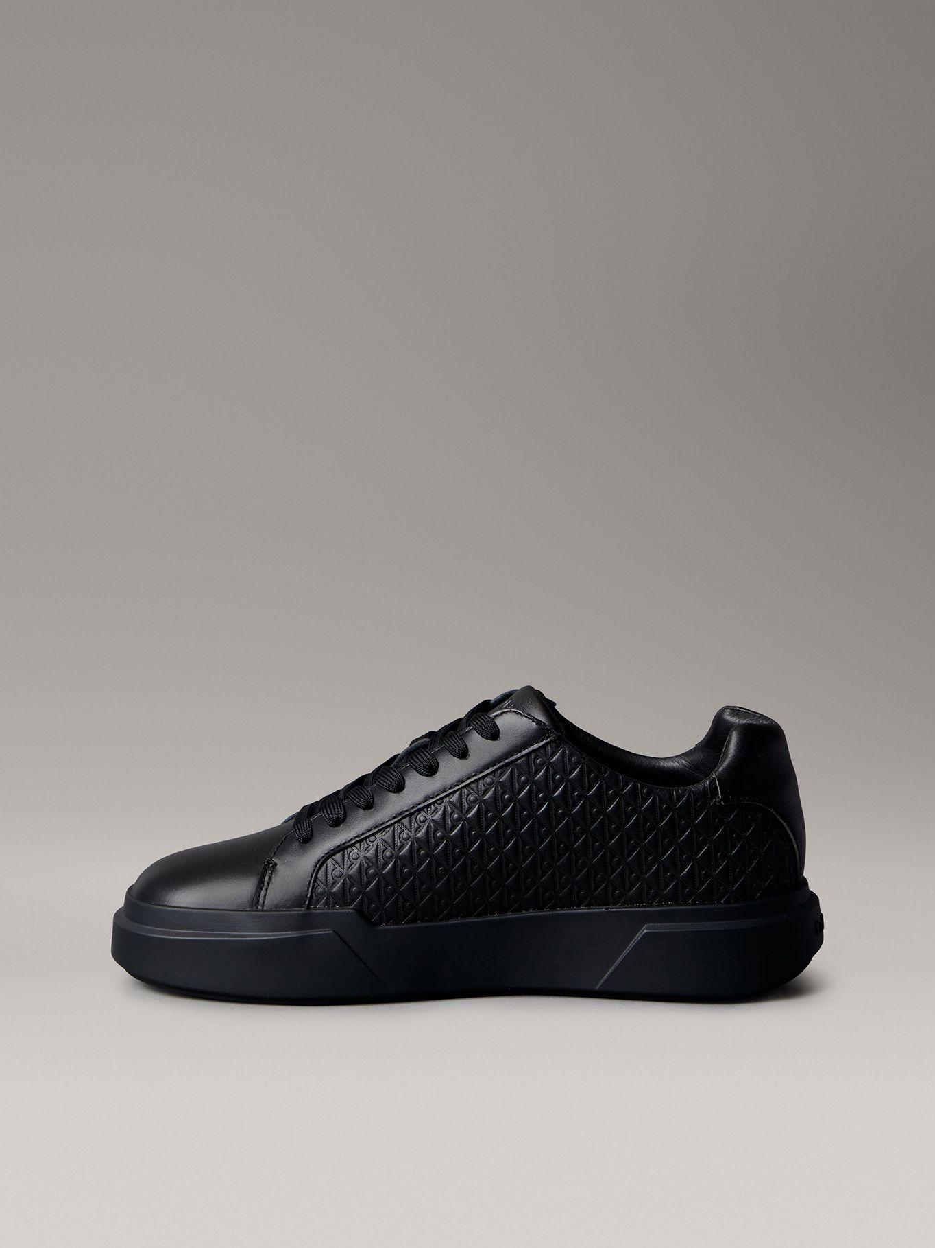 Zapatilla Estampado Monogram Relieve Negro Calvin Klein-5