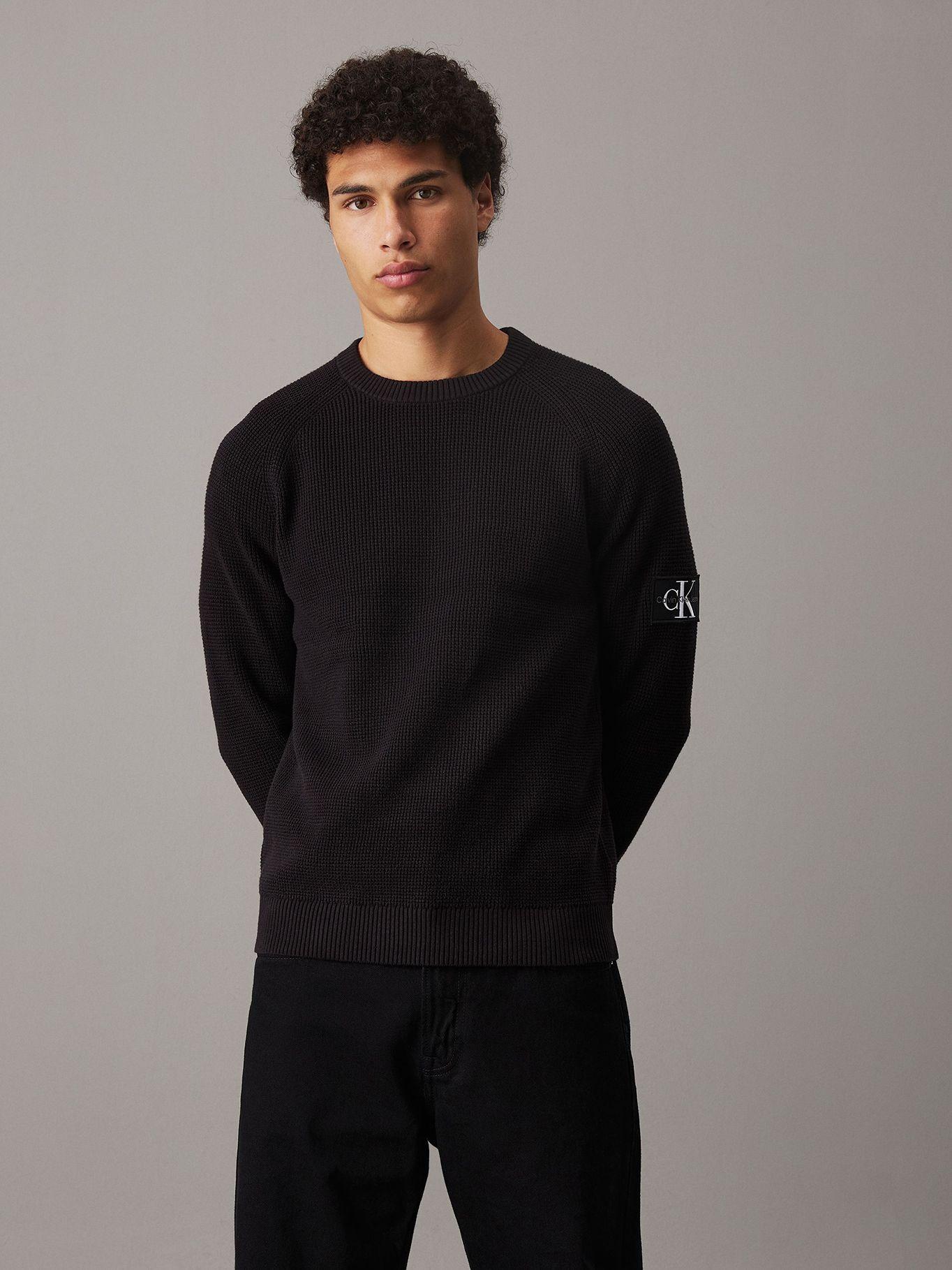 Sweater Badge Easy Negro Calvin Klein-0