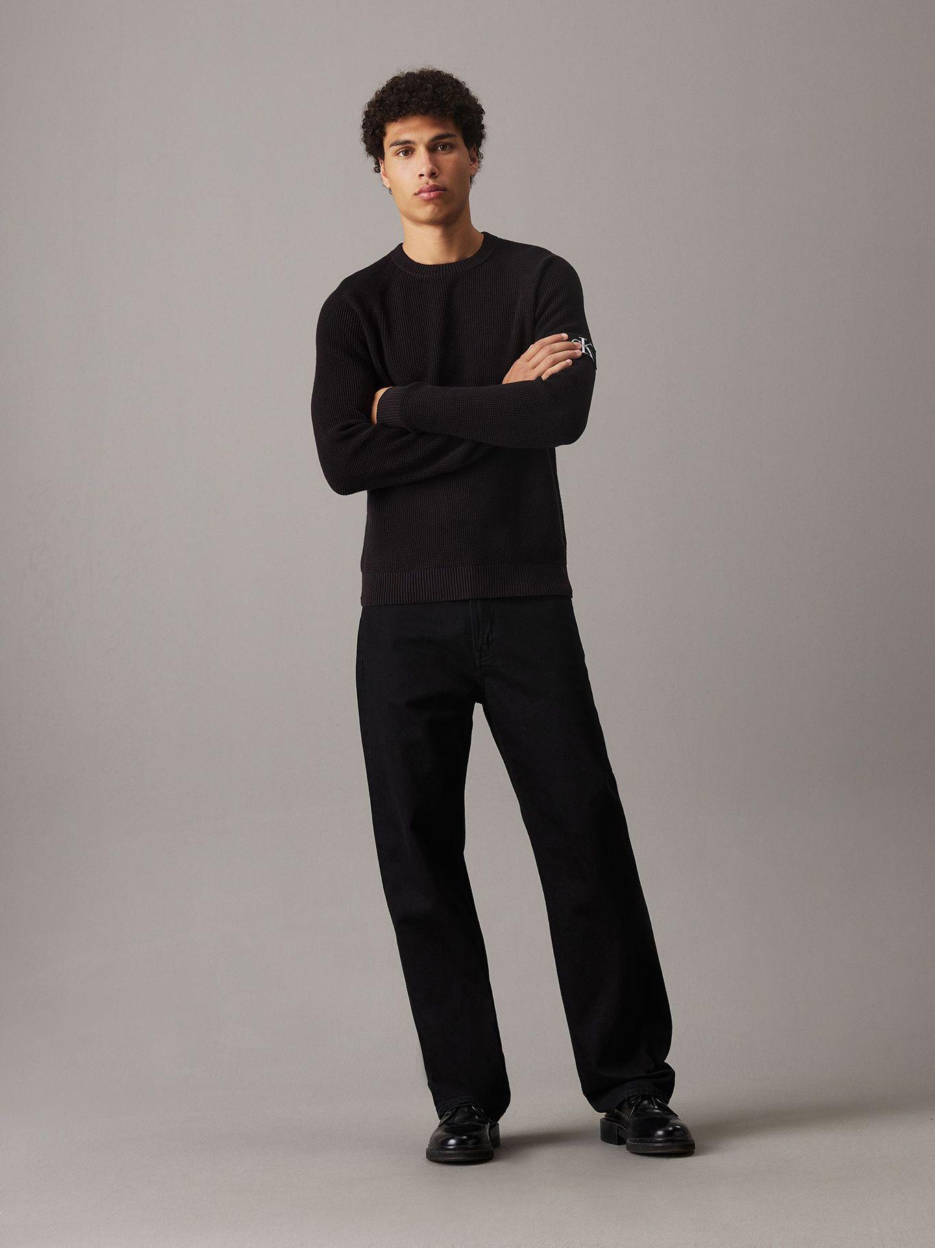 Sweater Badge Easy Negro Calvin Klein-1