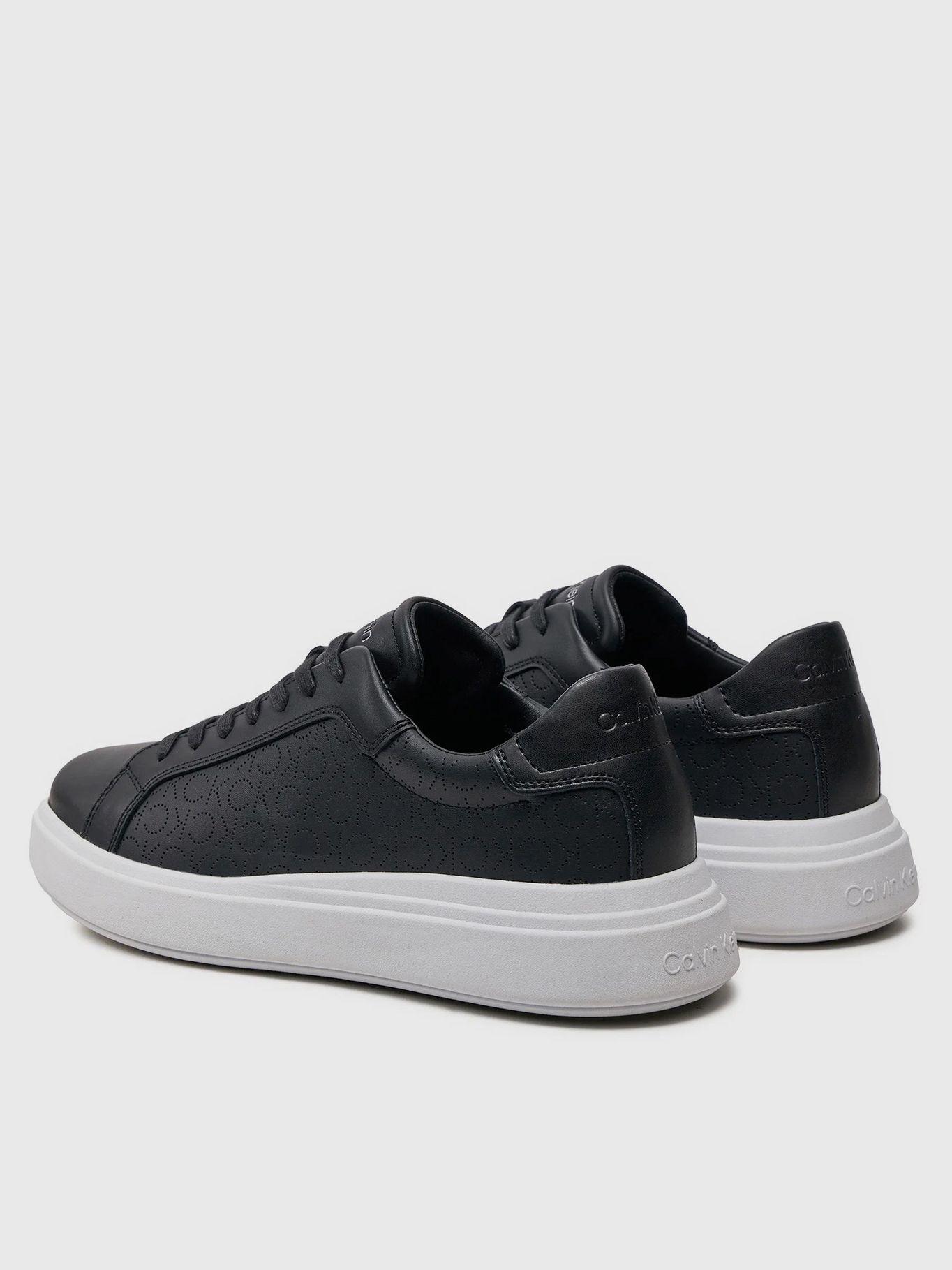 Zapatillas de Cuero Perf Monogram Negro Calvin Klein-1