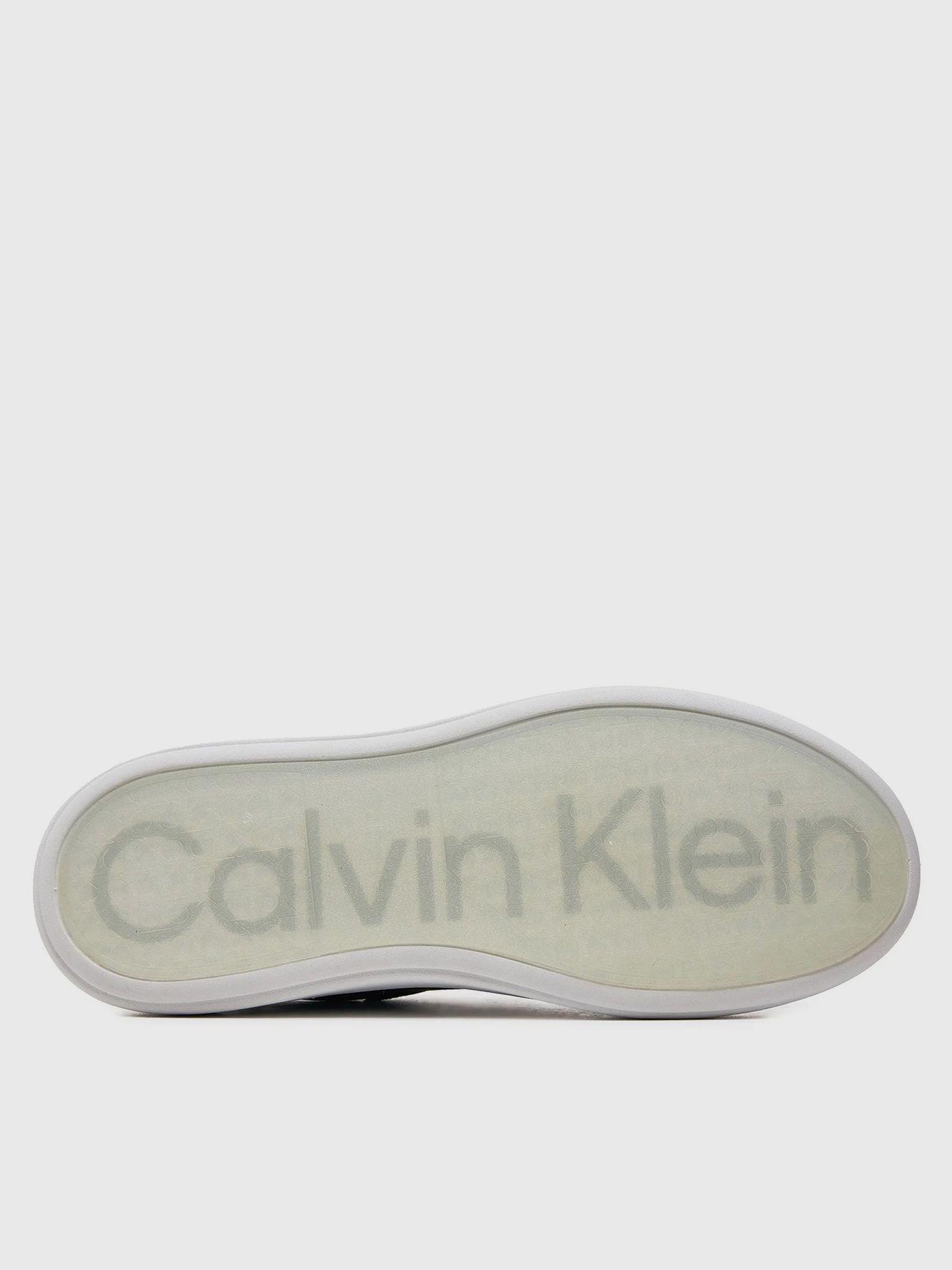 Zapatillas de Cuero Perf Monogram Negro Calvin Klein-3