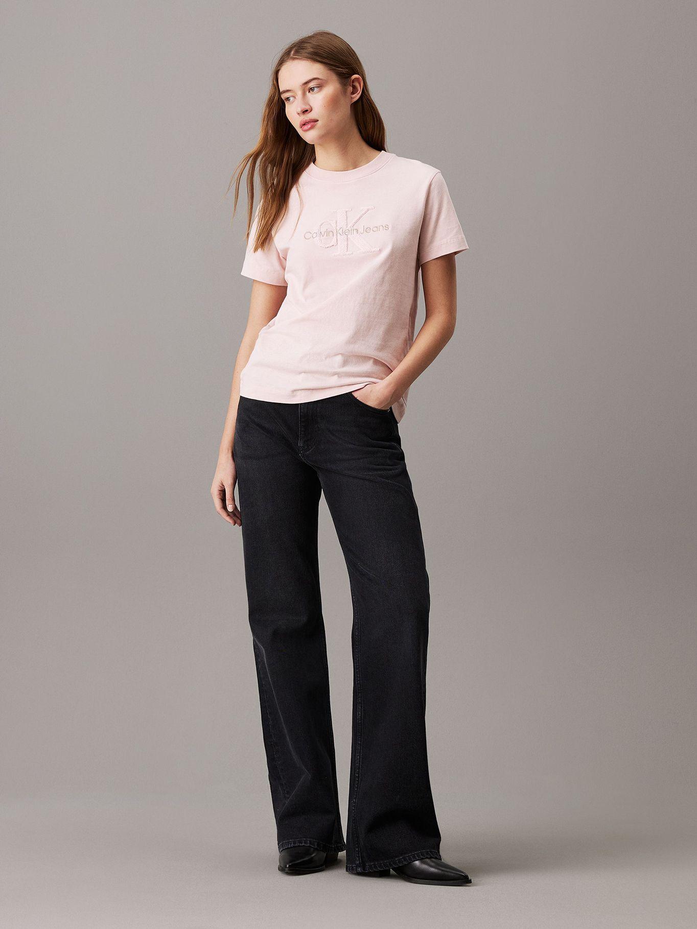 Polera Chenille Monologo Rosado Calvin Klein-1