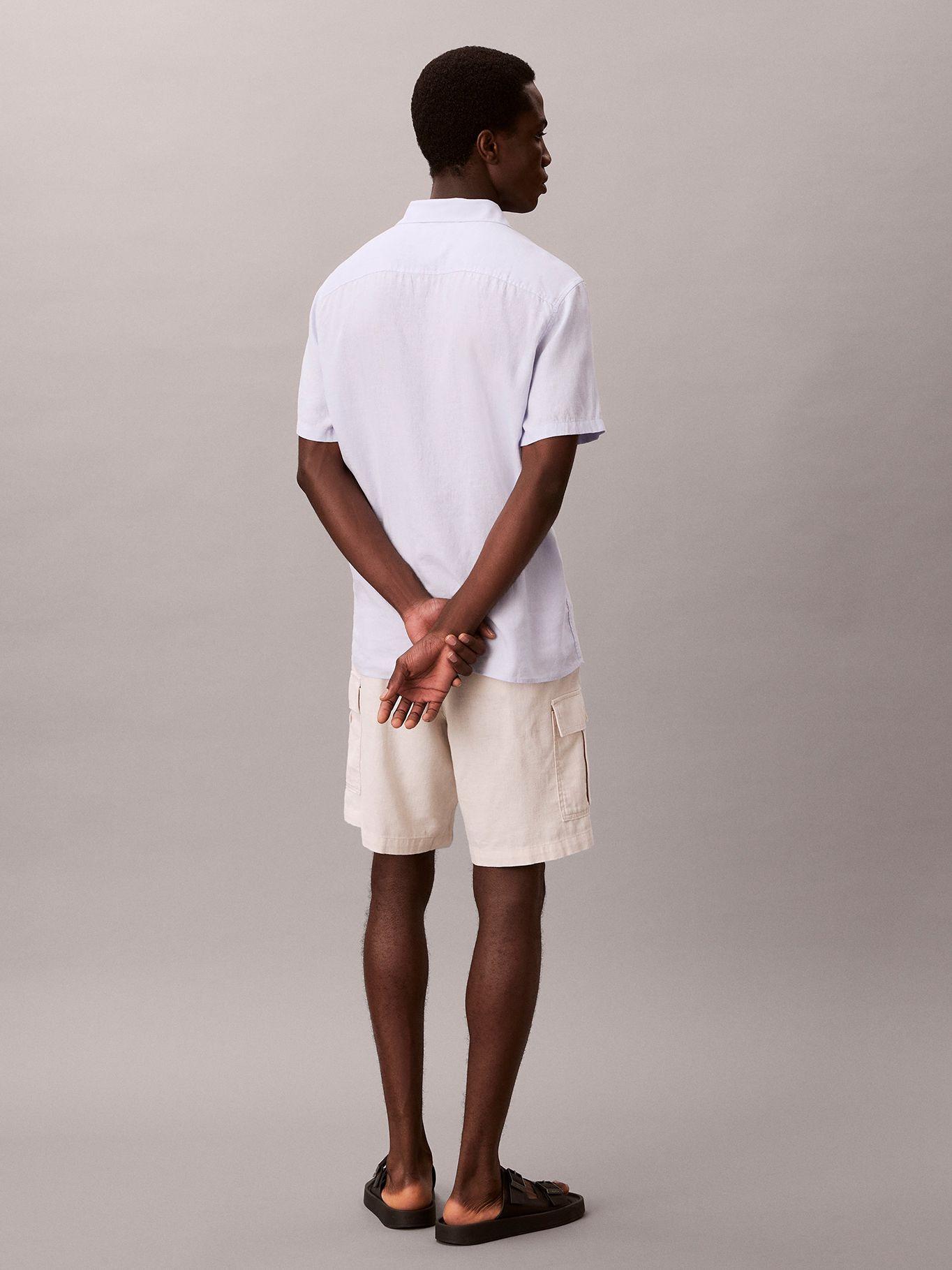 Shorts Cargo de Lino Crema Calvin Klein-1
