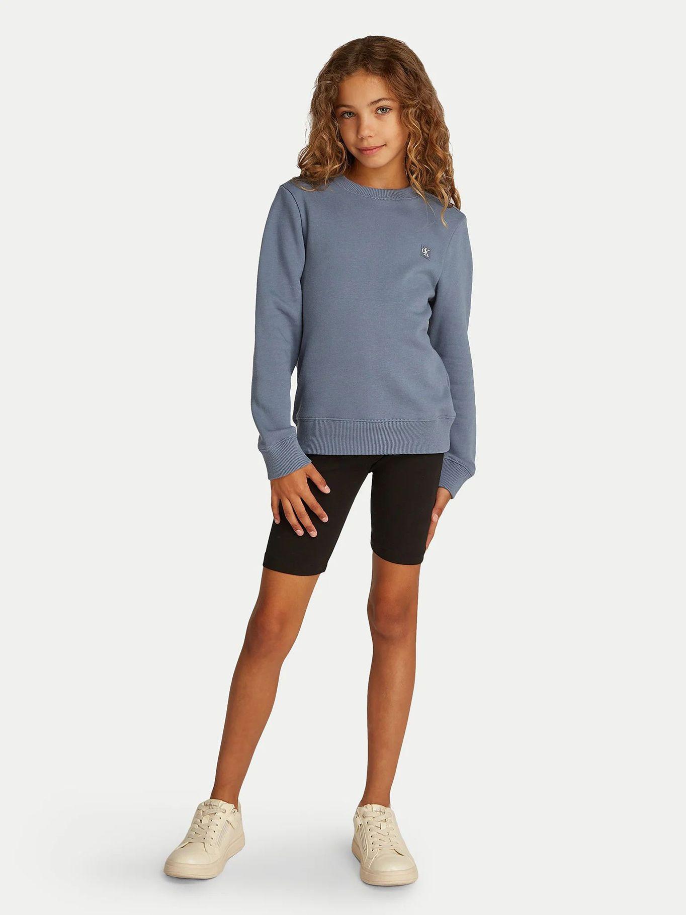 Polerón Niña Mono Mini Badge Gris Calvin Klein-1