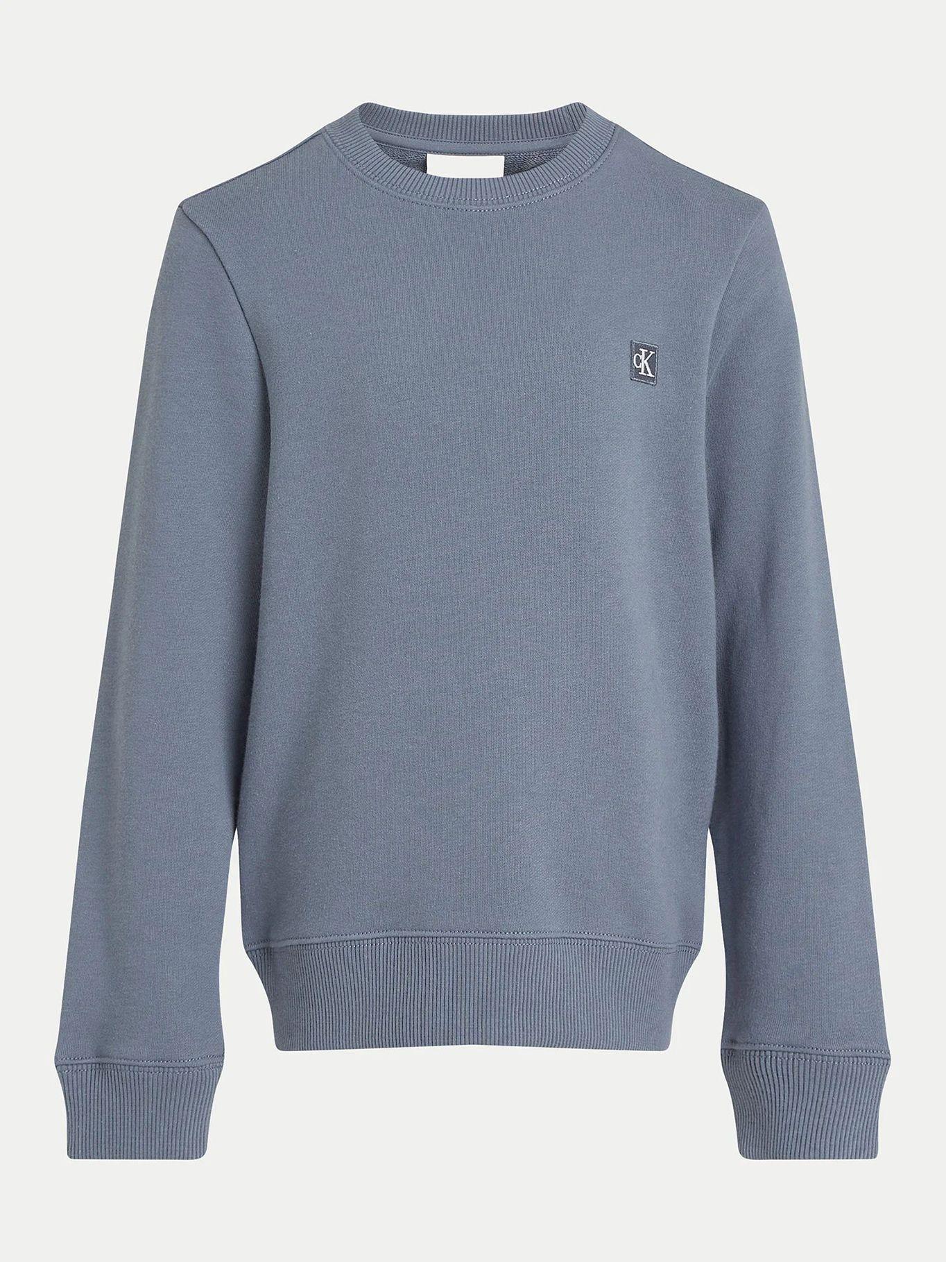 Polerón Niña Mono Mini Badge Gris Calvin Klein-4