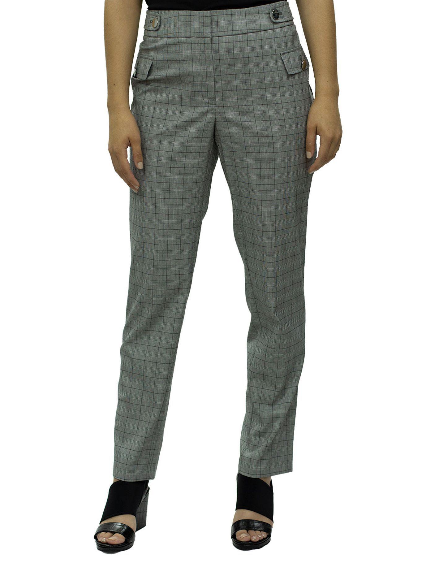 Pantalón con Botones Gris Calvin Klein-0